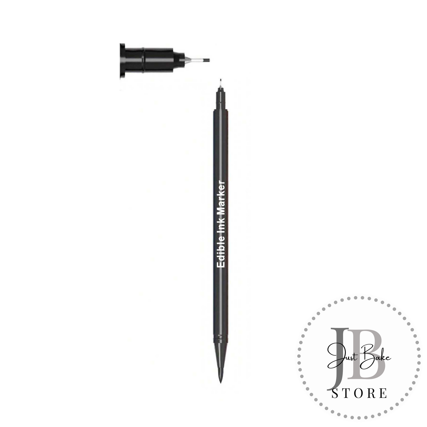 00031 – 1 Piece Black Edible Marker/Pen - Fine Tip on One Side