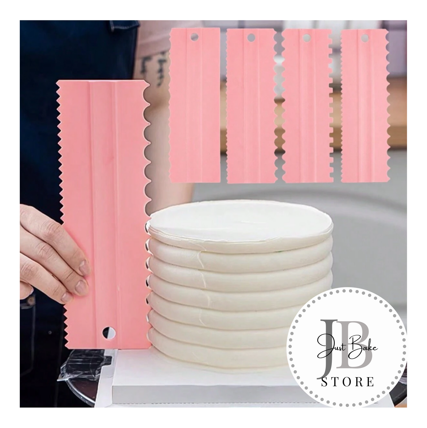 00045 – Set of 4 Cake Scrapers