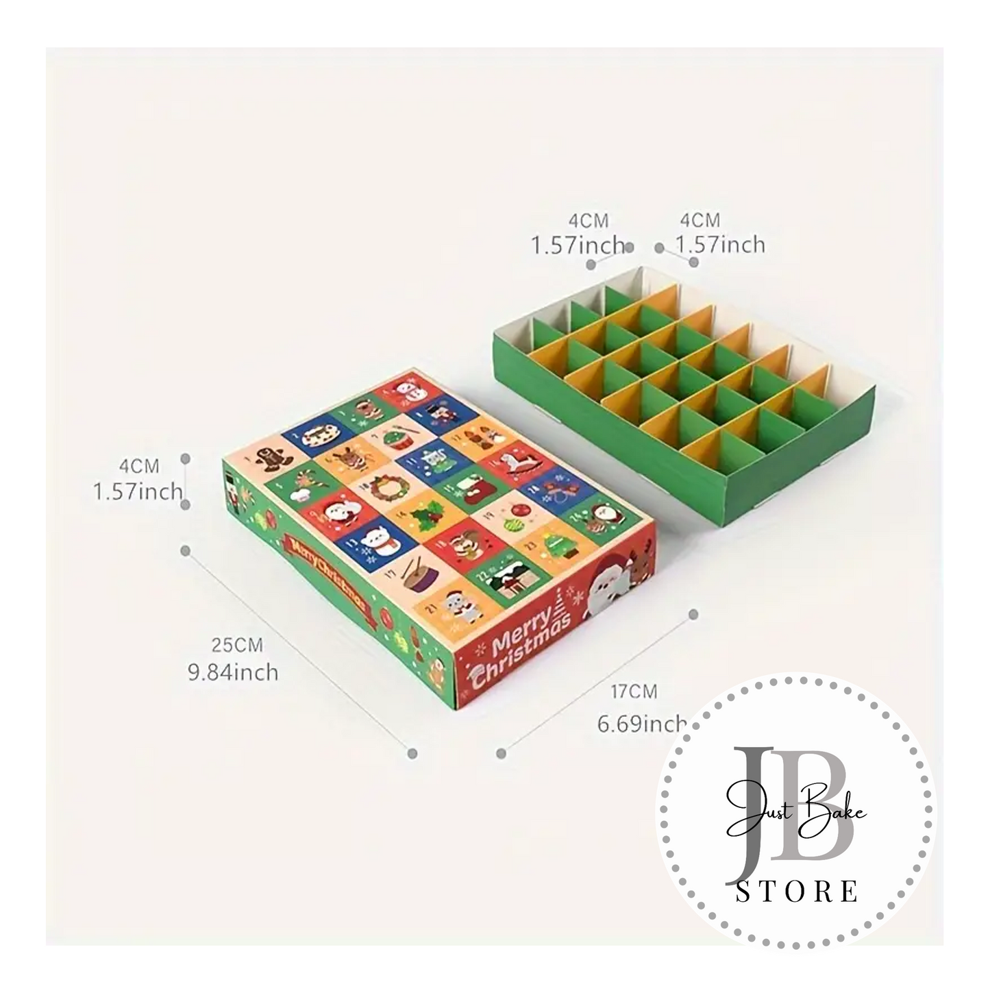 00072 – 24 Grid Advent Calendar (4cm x 4cm Squares)