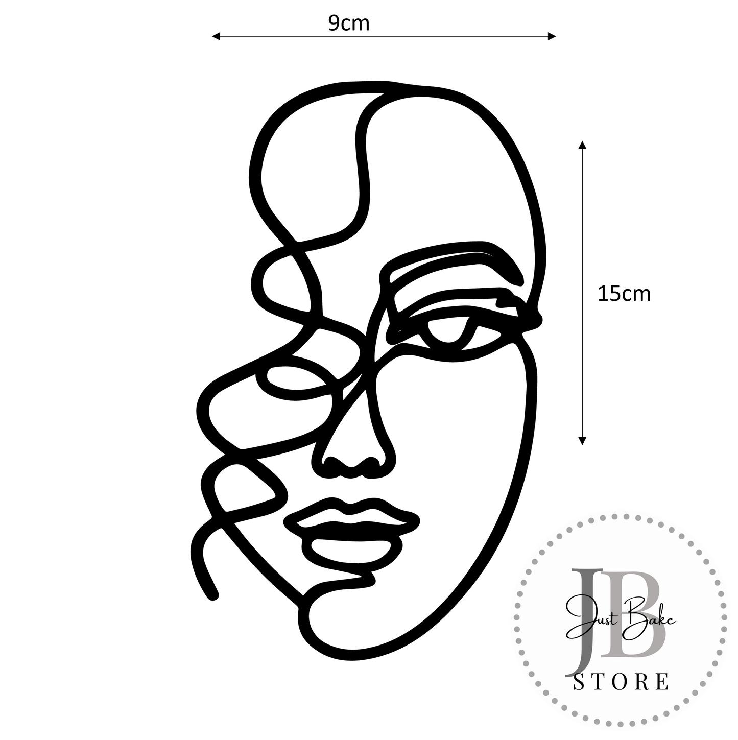 00100 - Line Art Cake Topper