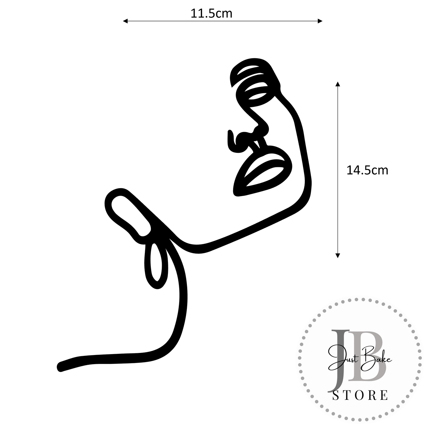 00101 - Line Art Cake Topper