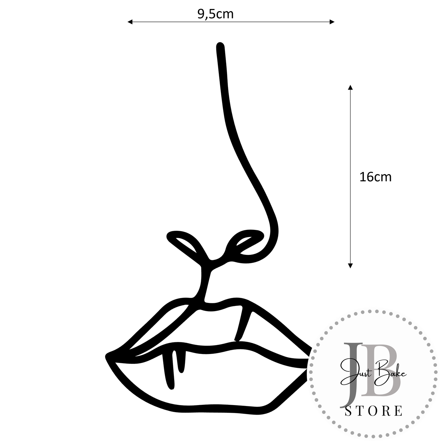 00097 - Line Art Cake Topper