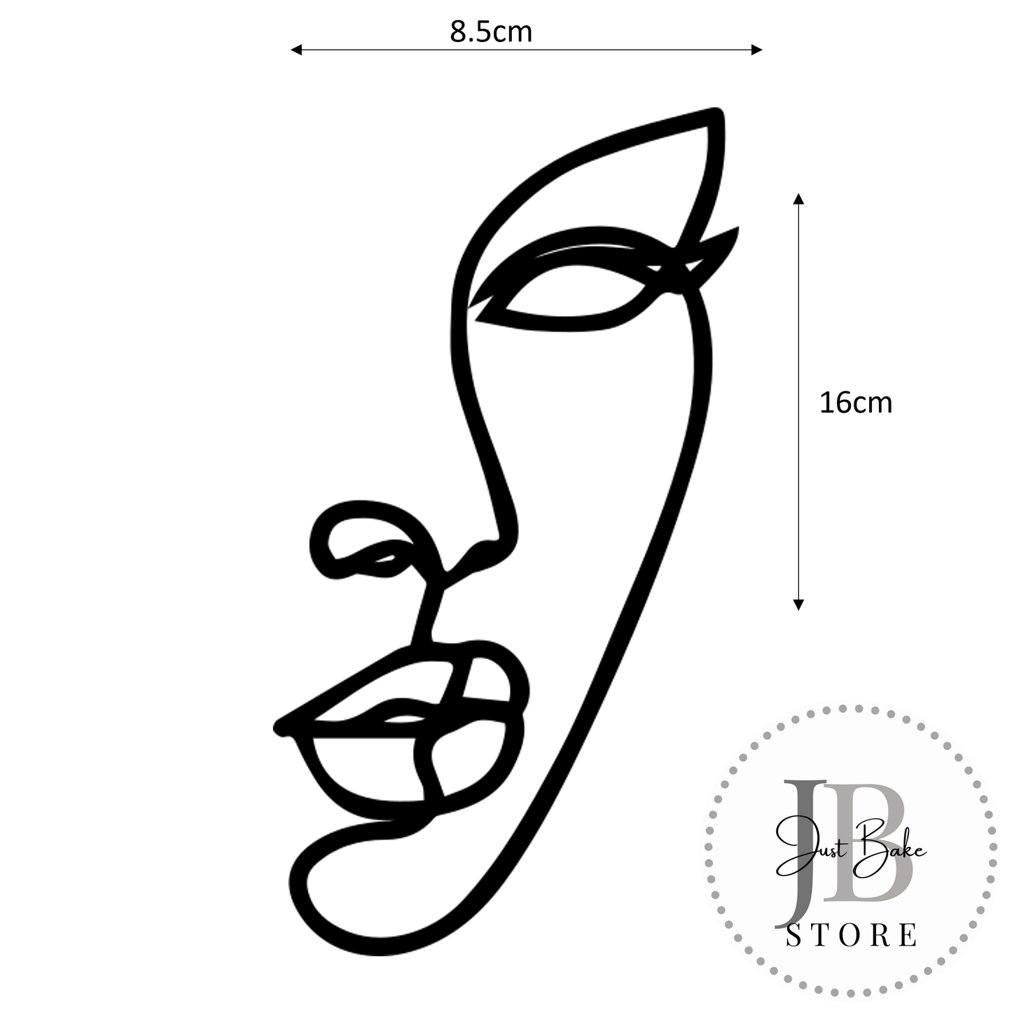 00099 - Line Art Cake Topper