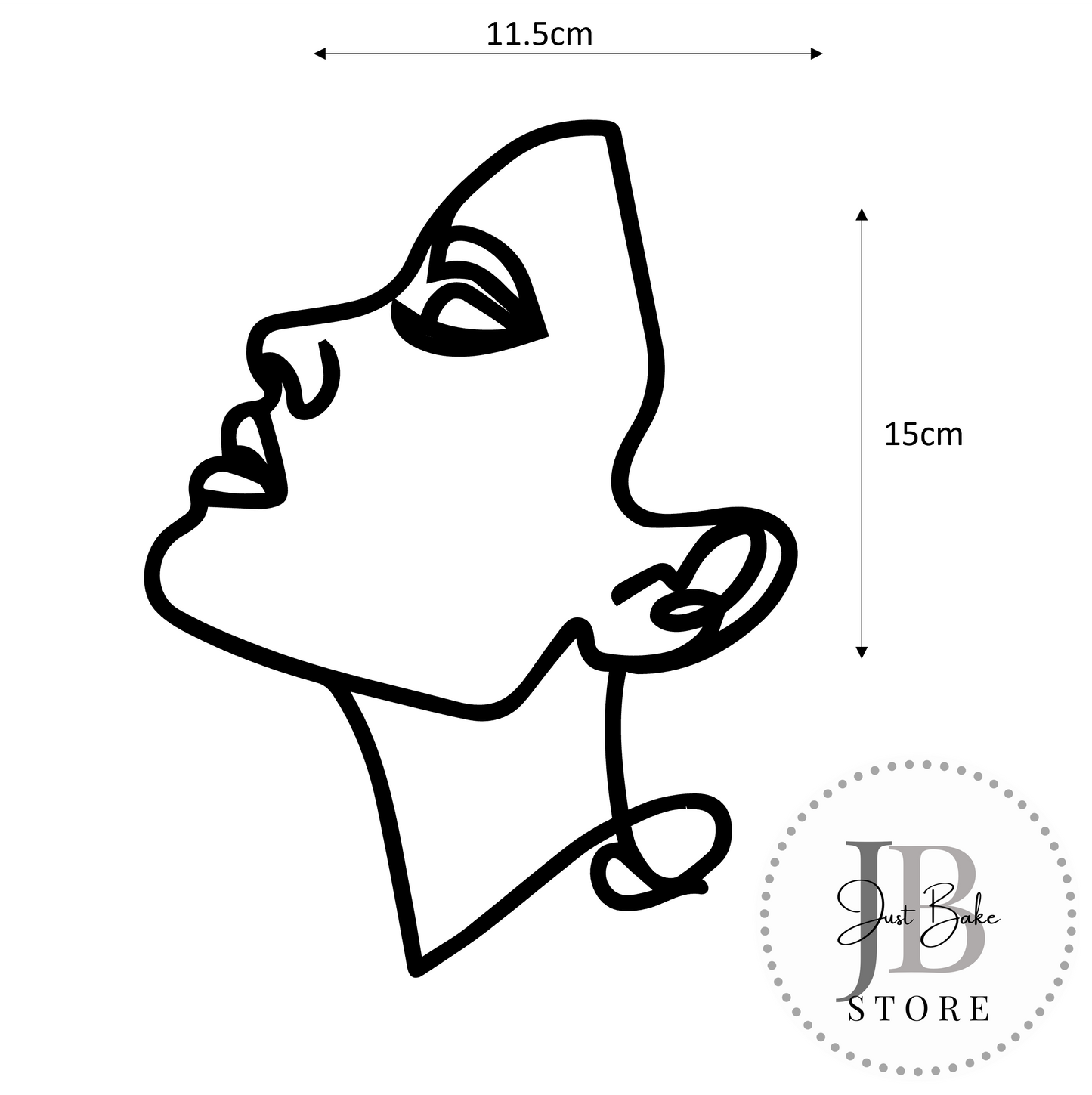 00102 - Line Art Cake Topper
