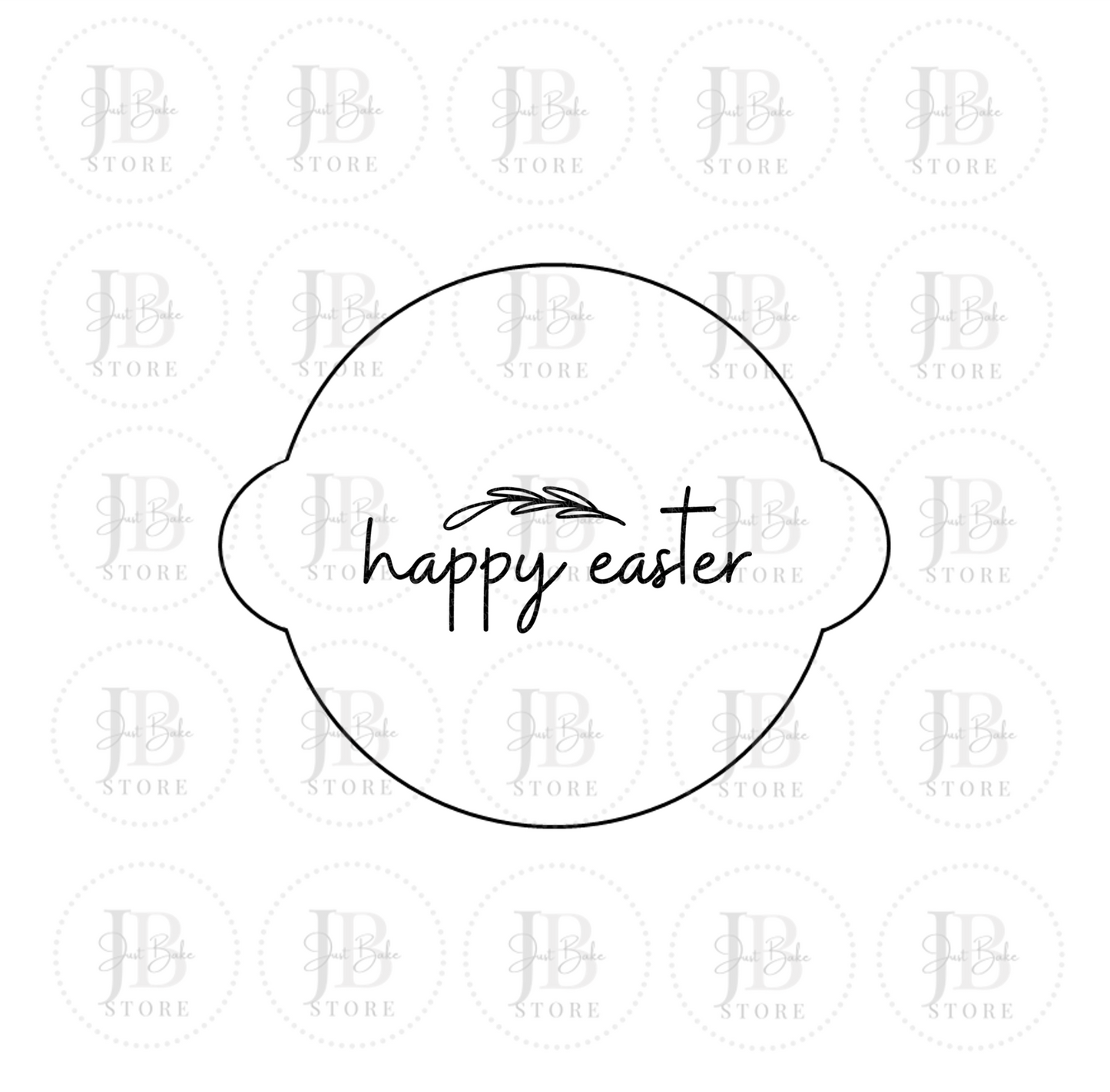 00123 - Happy Easter Fondant Stamp