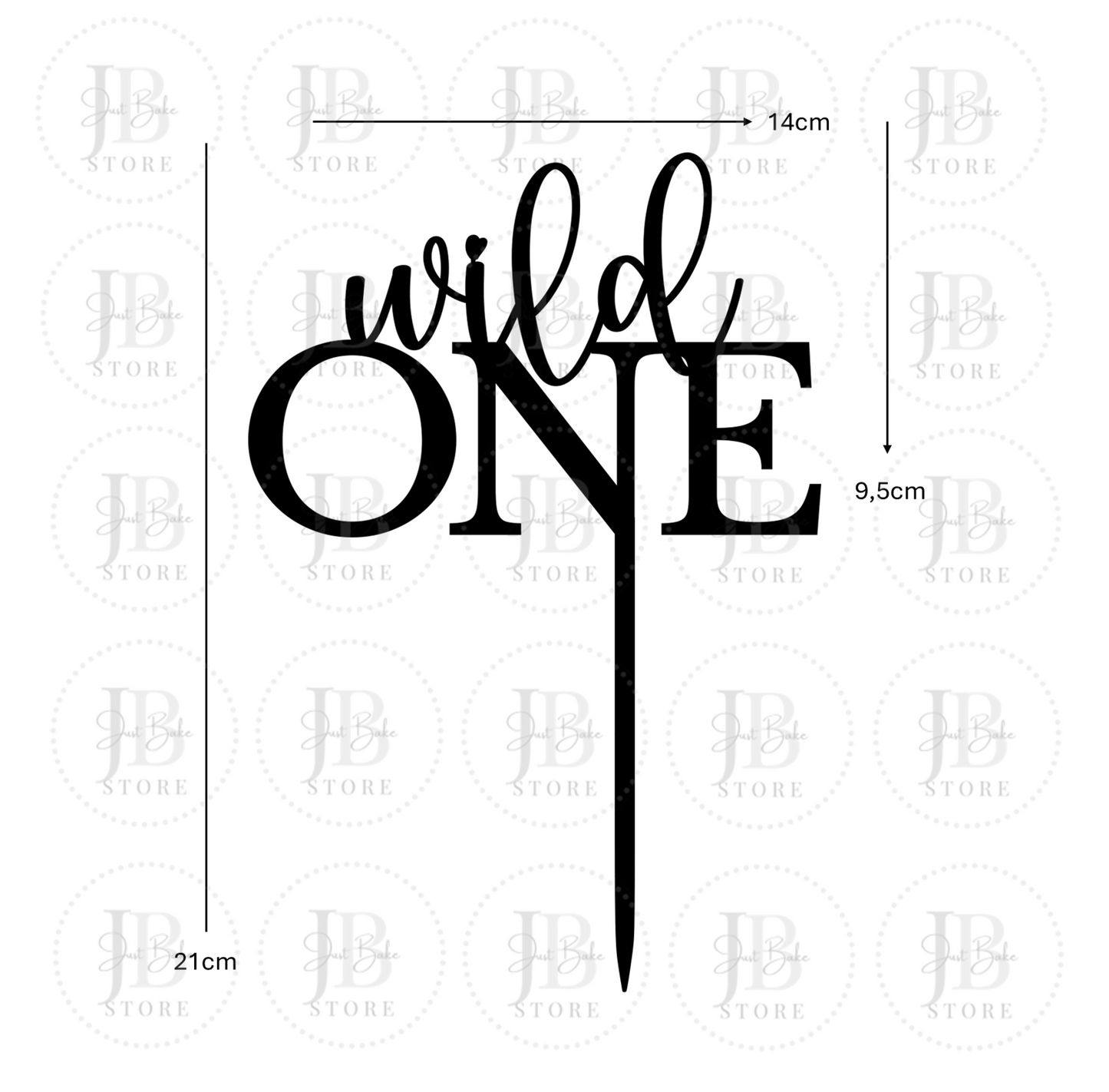00157 - Wild One Cake Topper