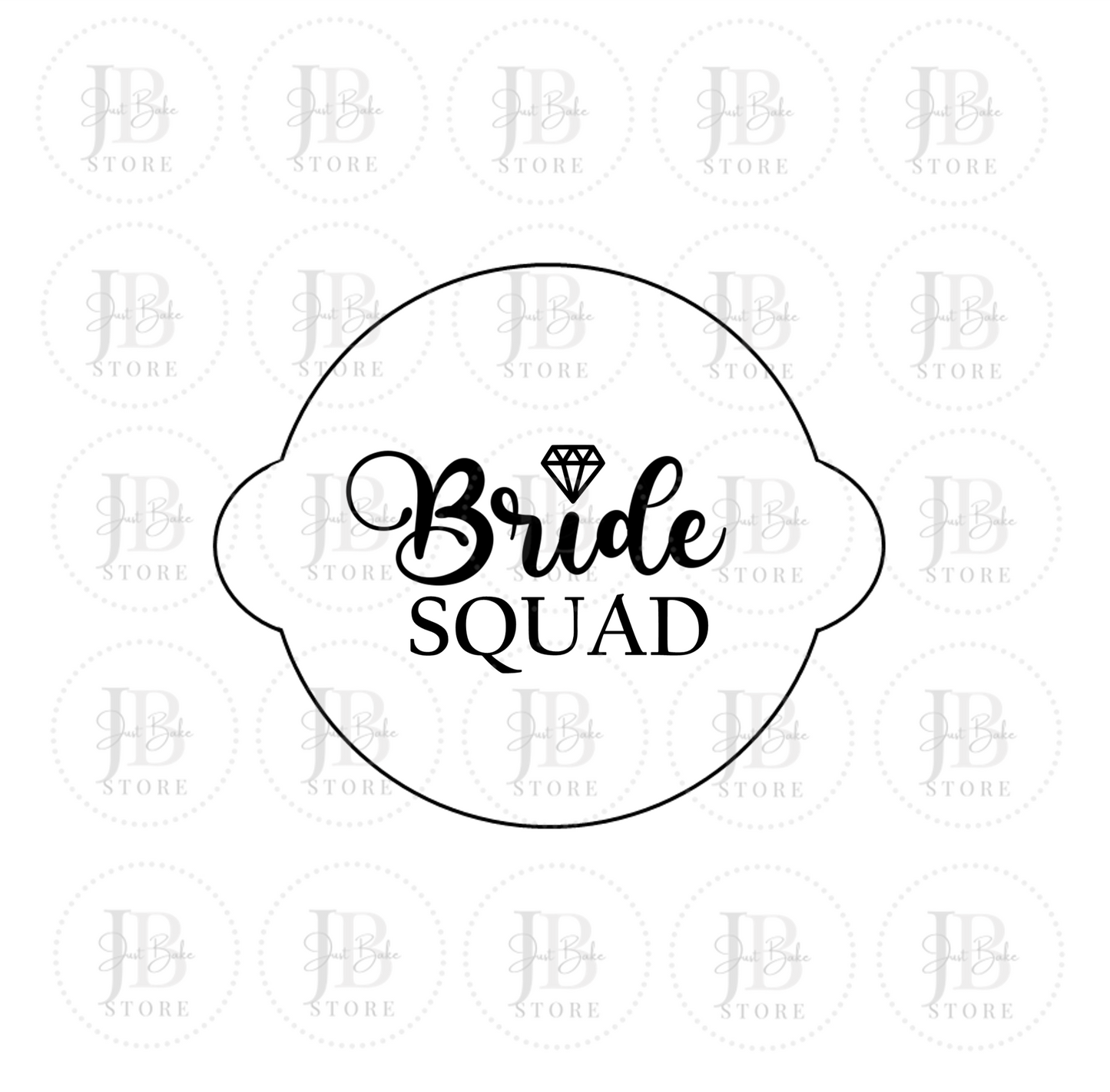 00195 - Bride Squad Fondant Stamp