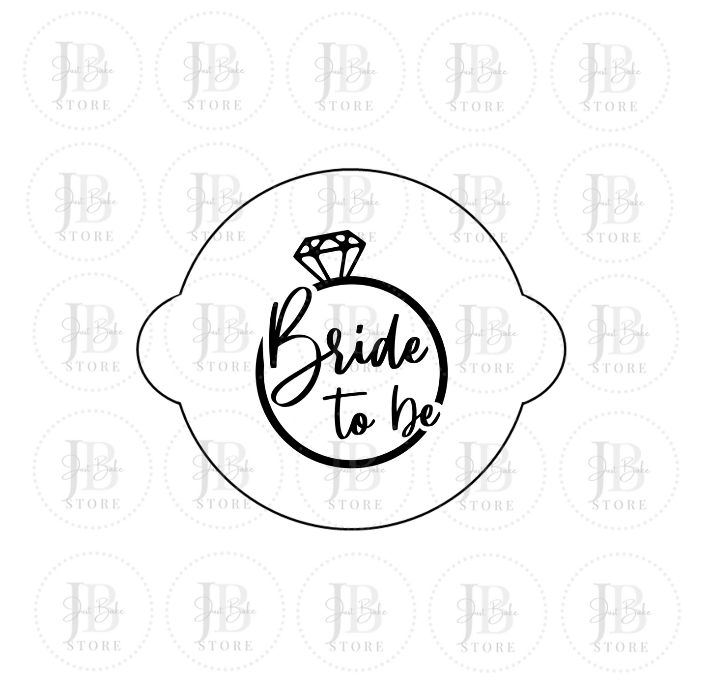 00196 - Bride to Be Fondant Stamp