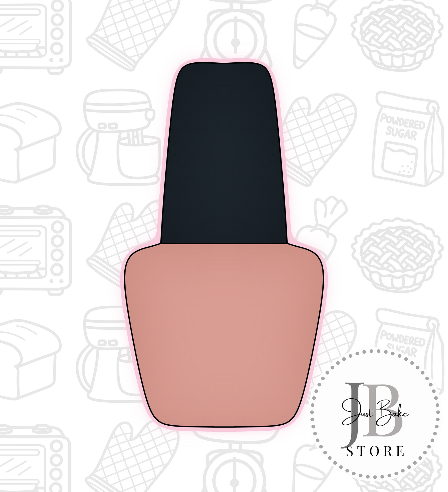 123. Nail Polish Cookie Cutter