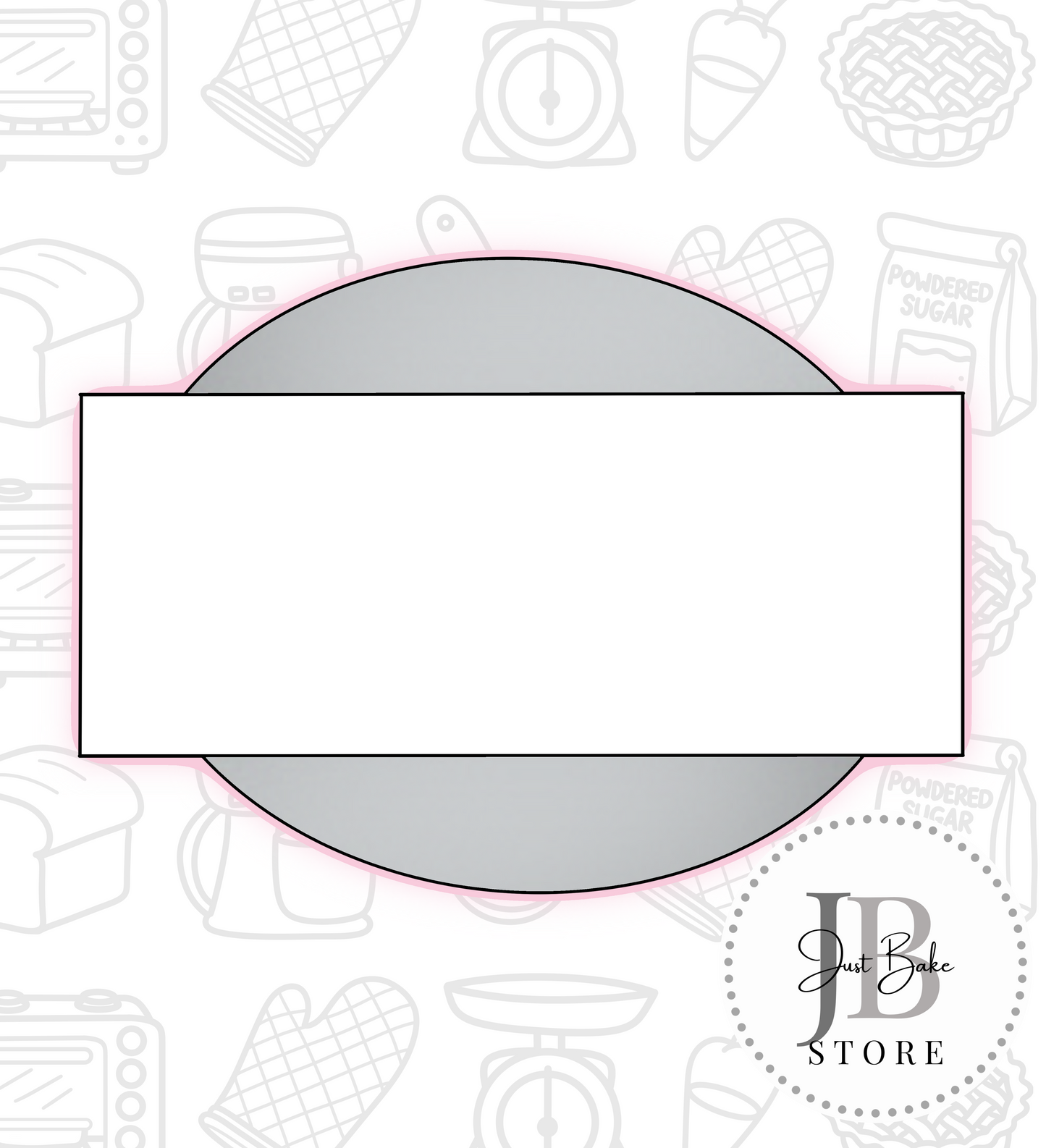 164. Plaque (Oval) Cookie Cutter