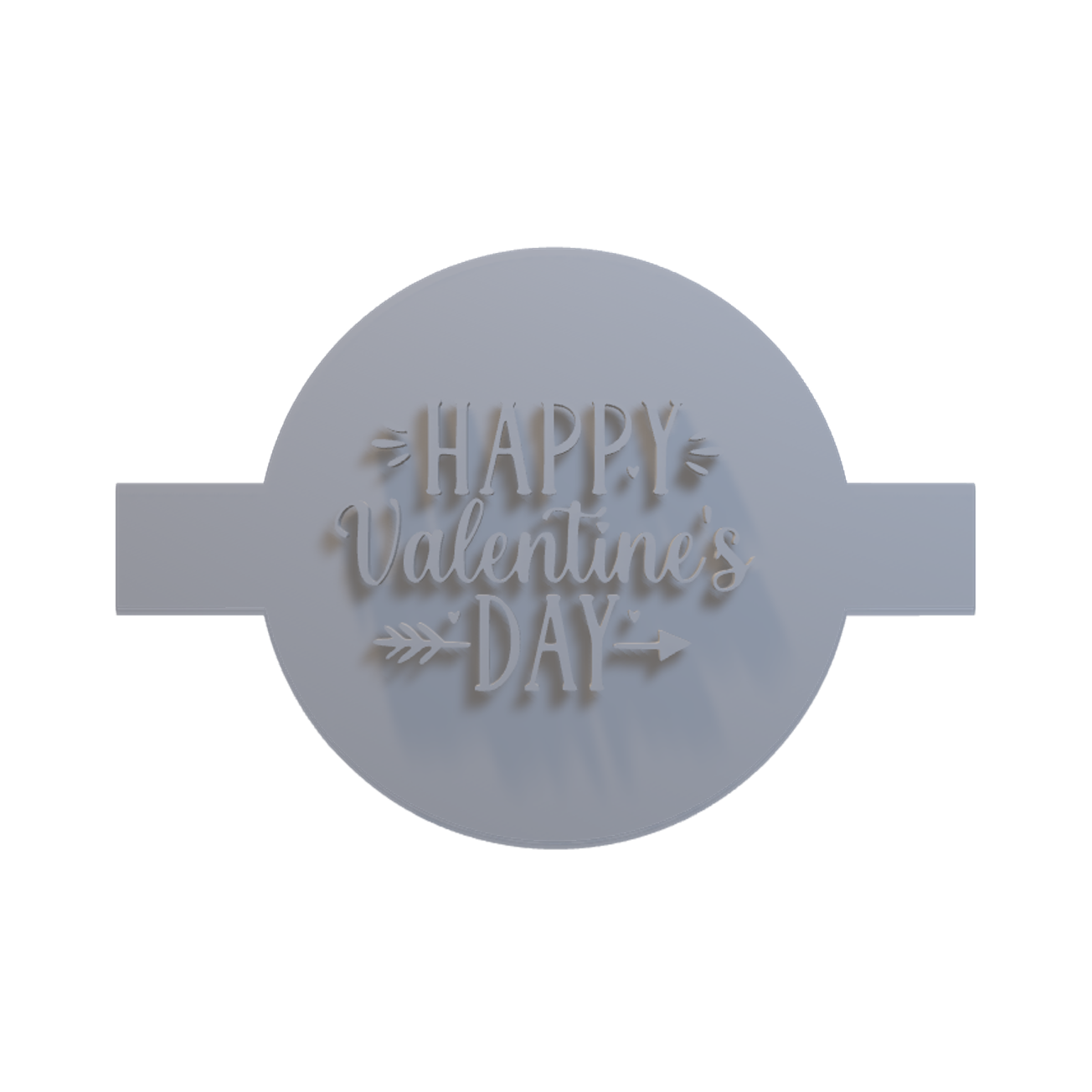 FONDANTSTAMP0006 - HAPPY VALENTINES STAMP