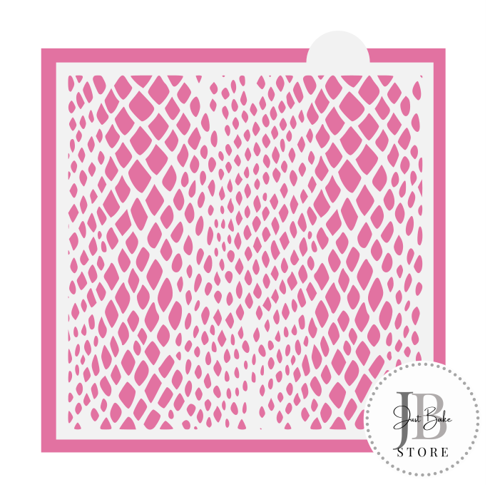 204. Snake Skin Background Stencil