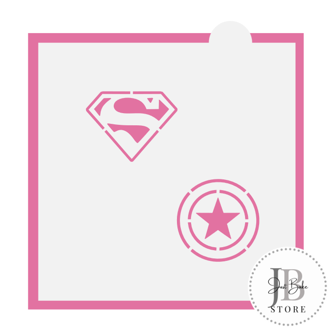 209. Super Hero Stencil