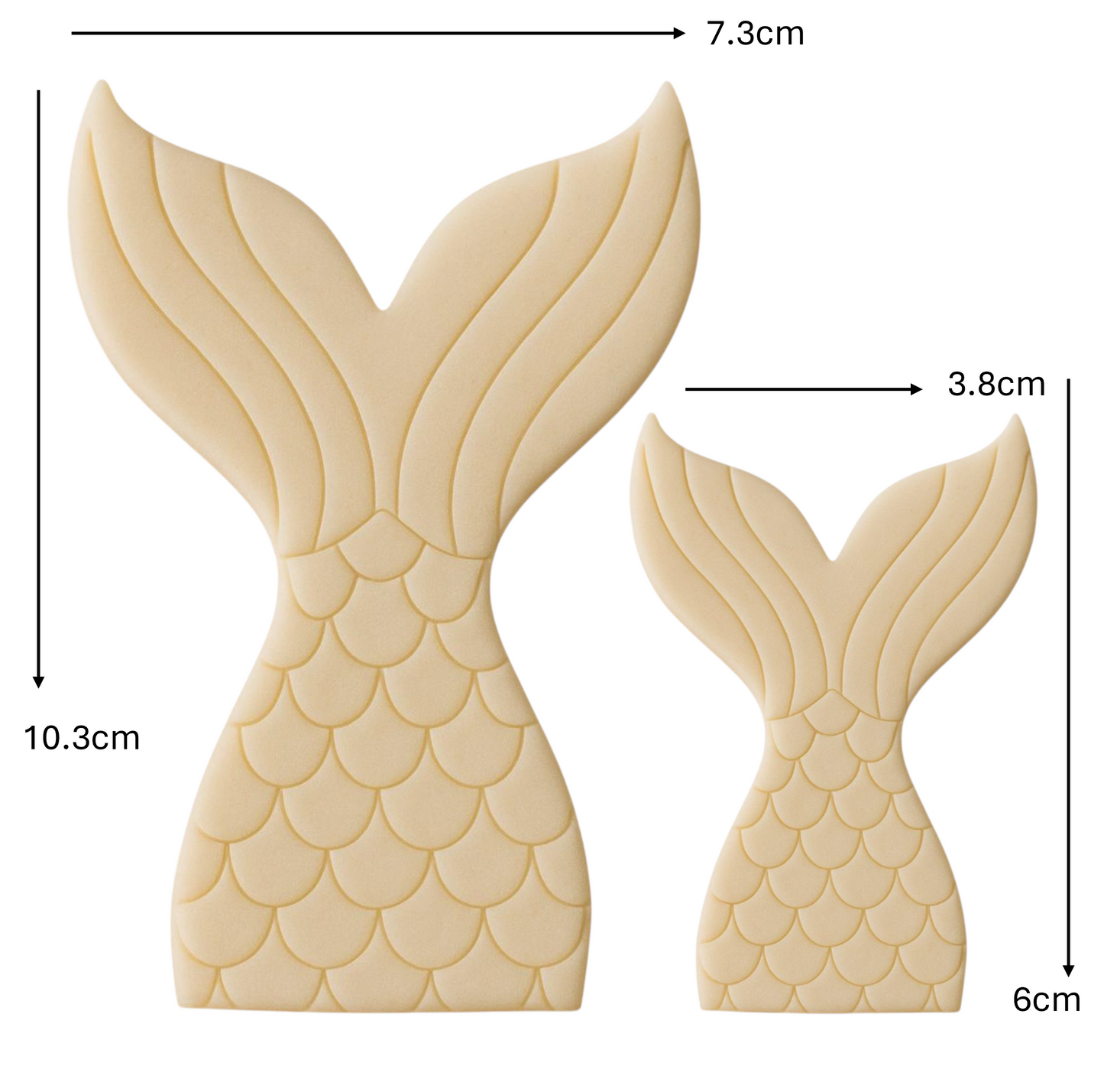 3. 2 Piece Mermaid Tail Cutters