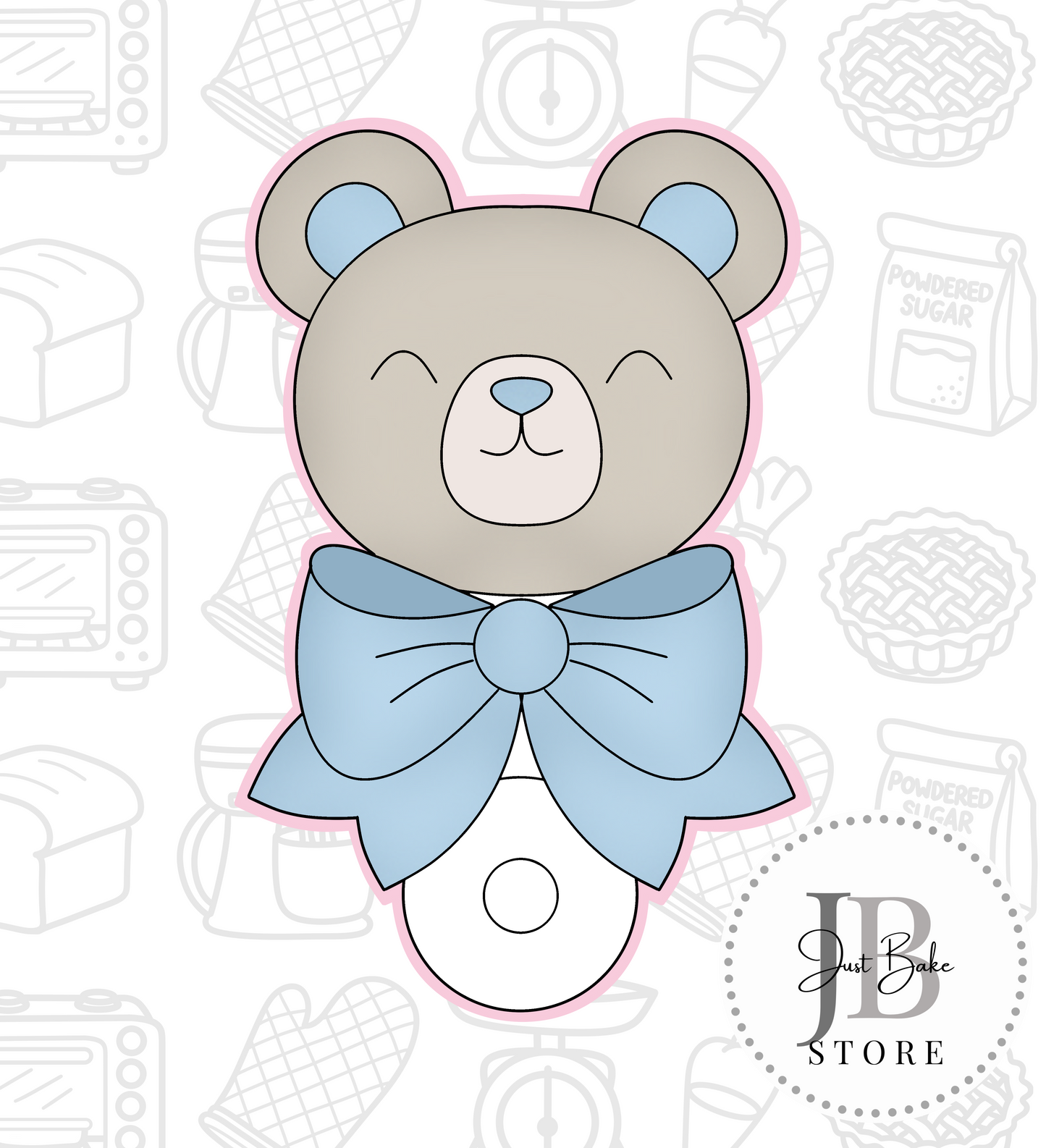 351. Baby Rattle Cookie Cutter