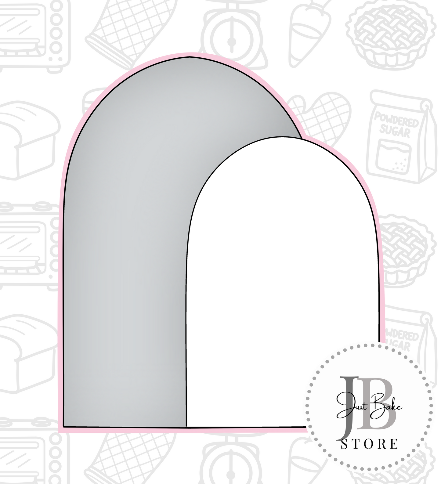 392. Plaque Cookie Cutter (Arch)