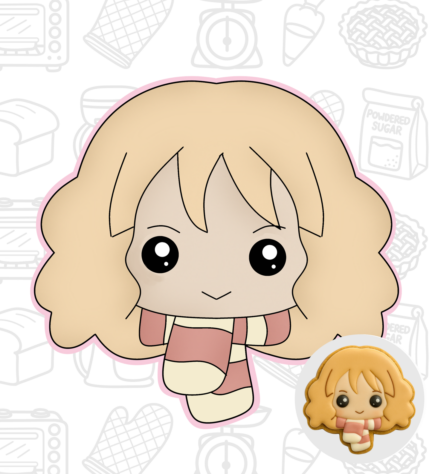 413. Harry Potter Cookie Cutter (Hermione)