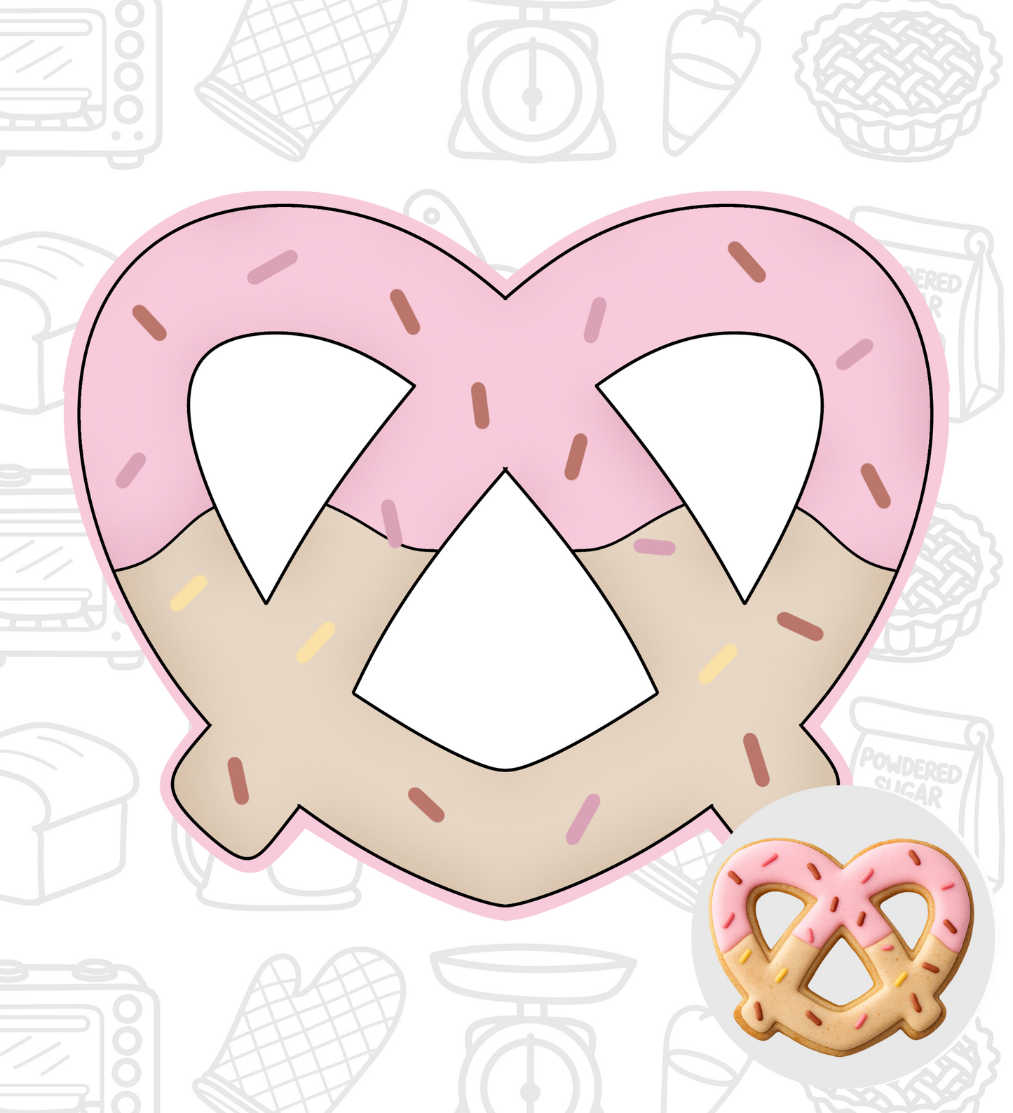 417. Pretzel Cookie Cutter