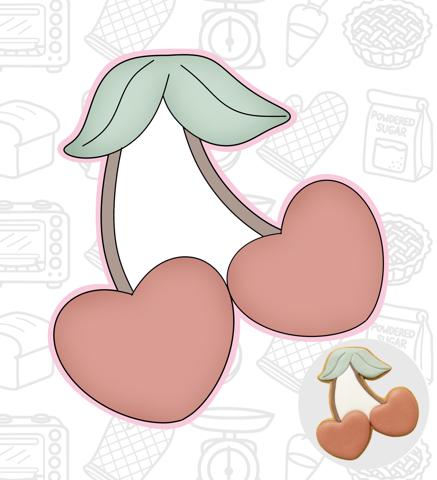 418. Heart Cherry Cookie Cutter
