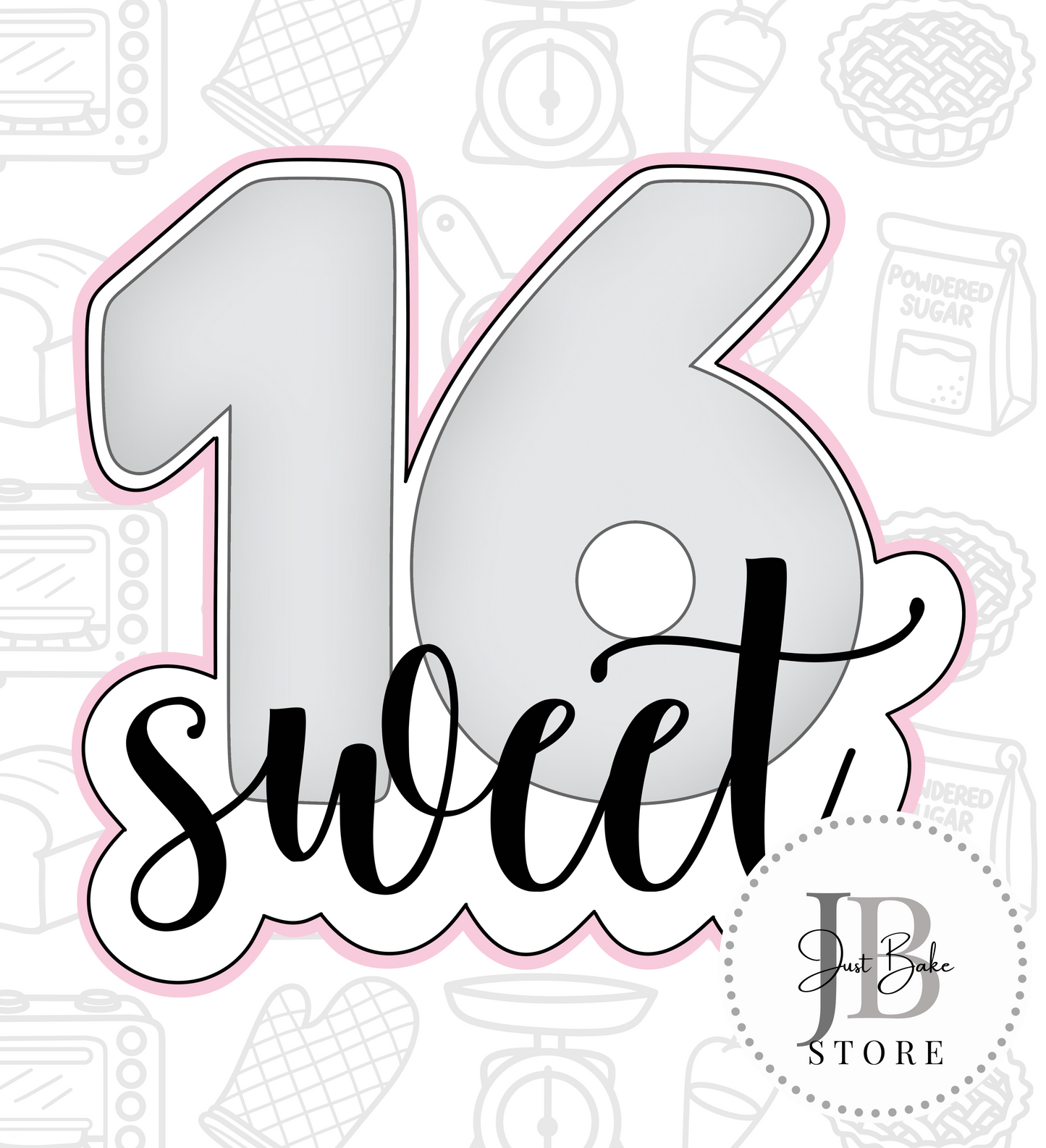 424. Sweet Sixteen Cookie Cutter