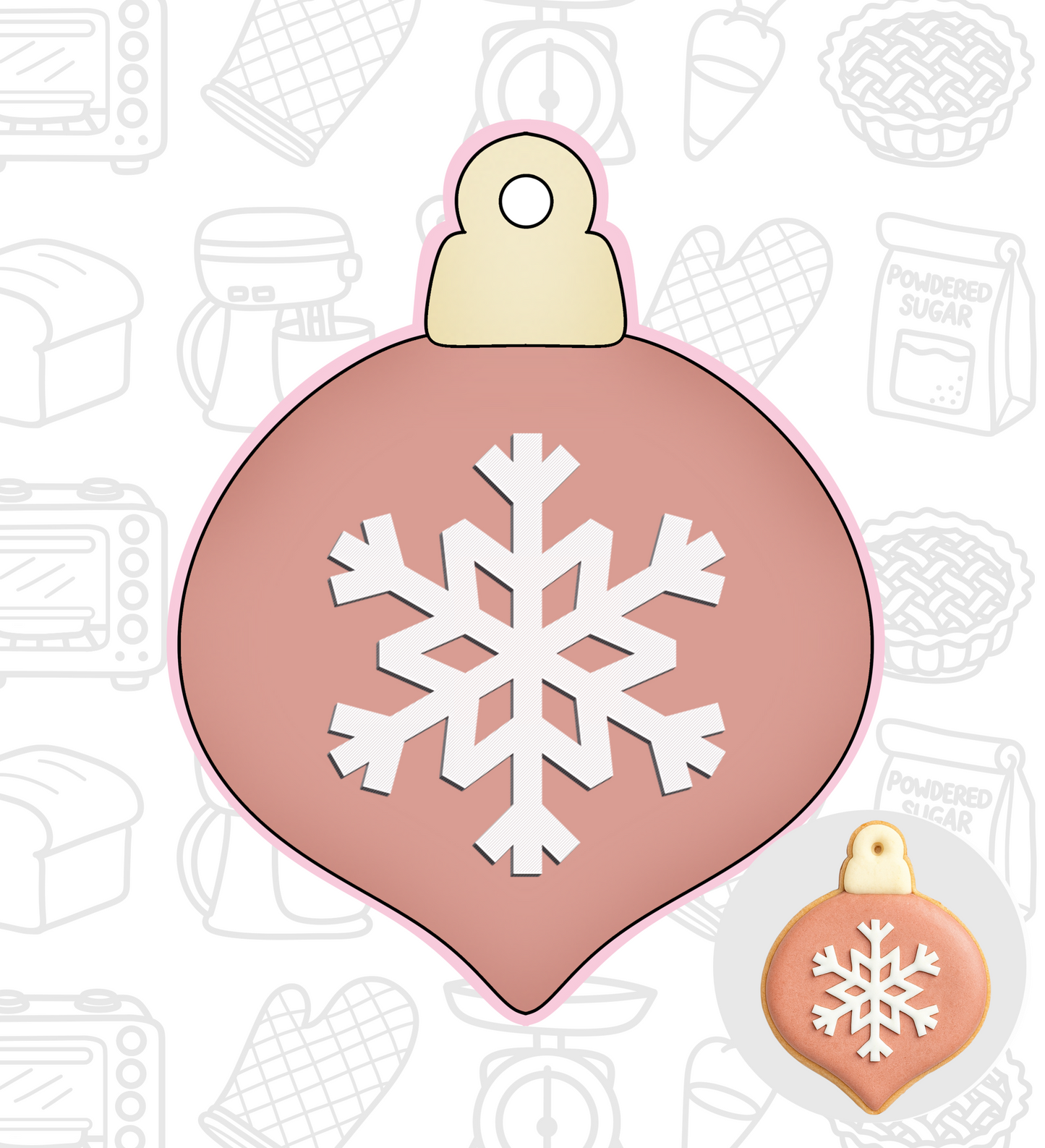 428. Christmas Bubble (Ornament) Cookie Cutter