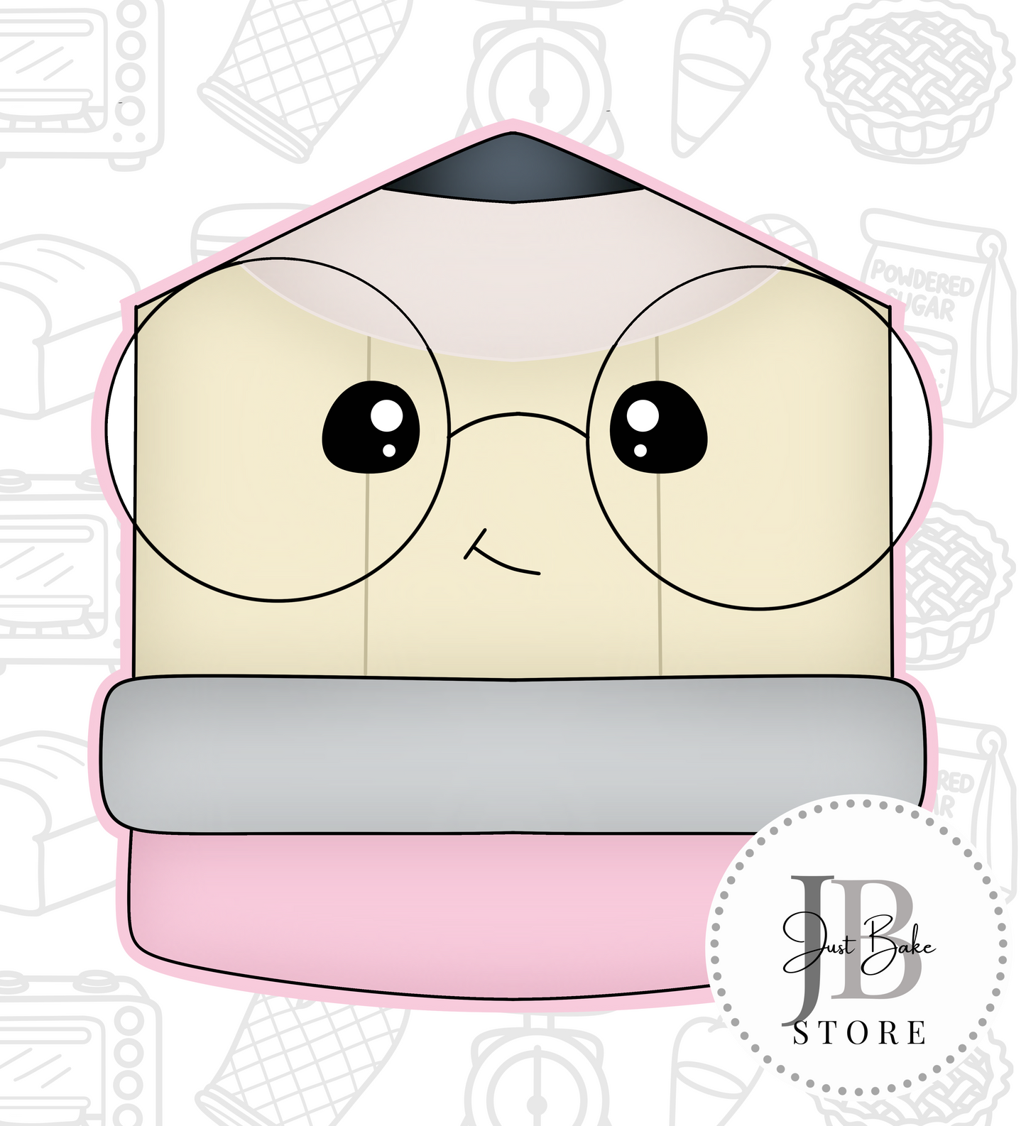 437. Nerd School Stationary Cookie Cutter