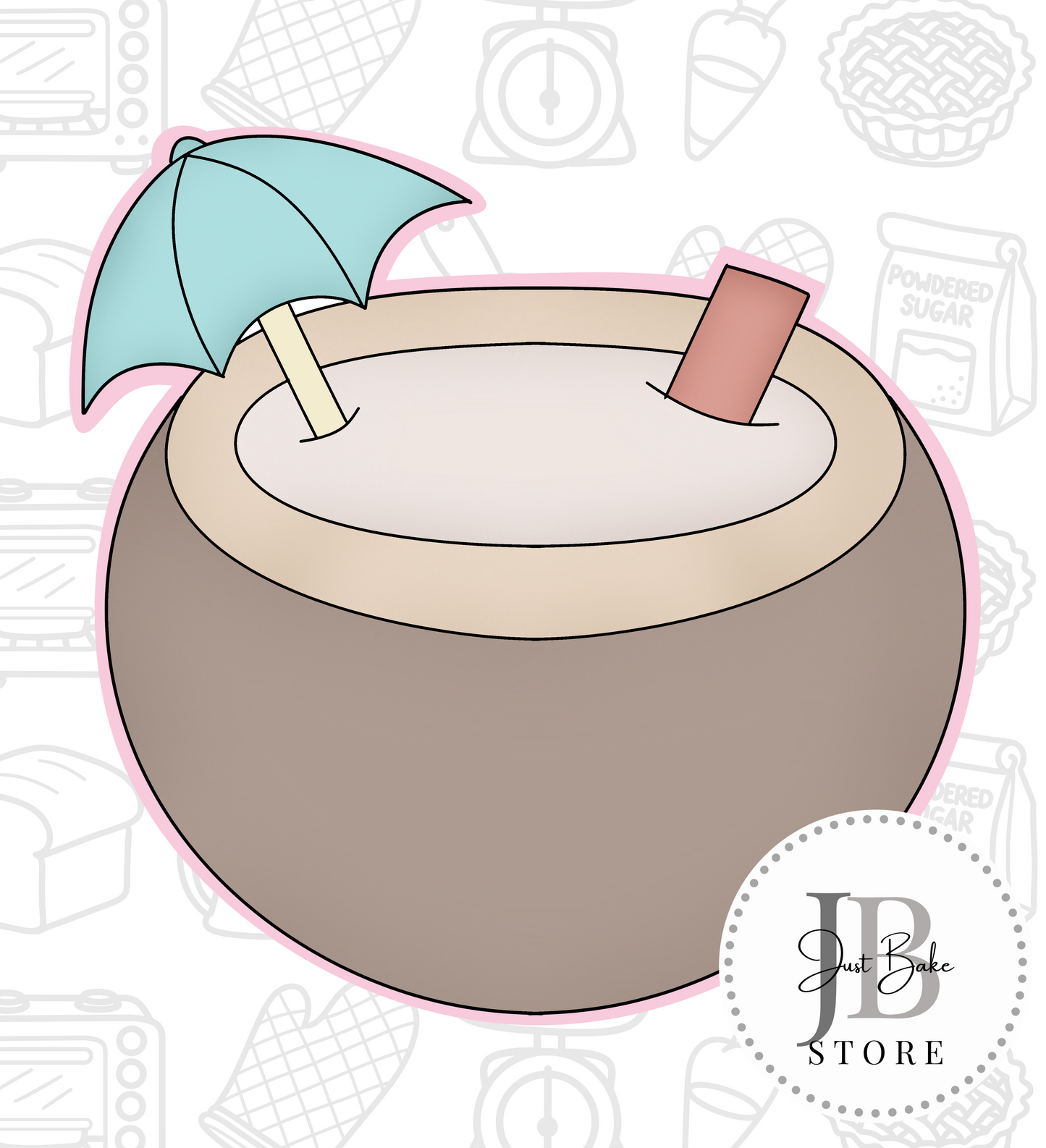 474. Coconut Drink Cookie Cutter