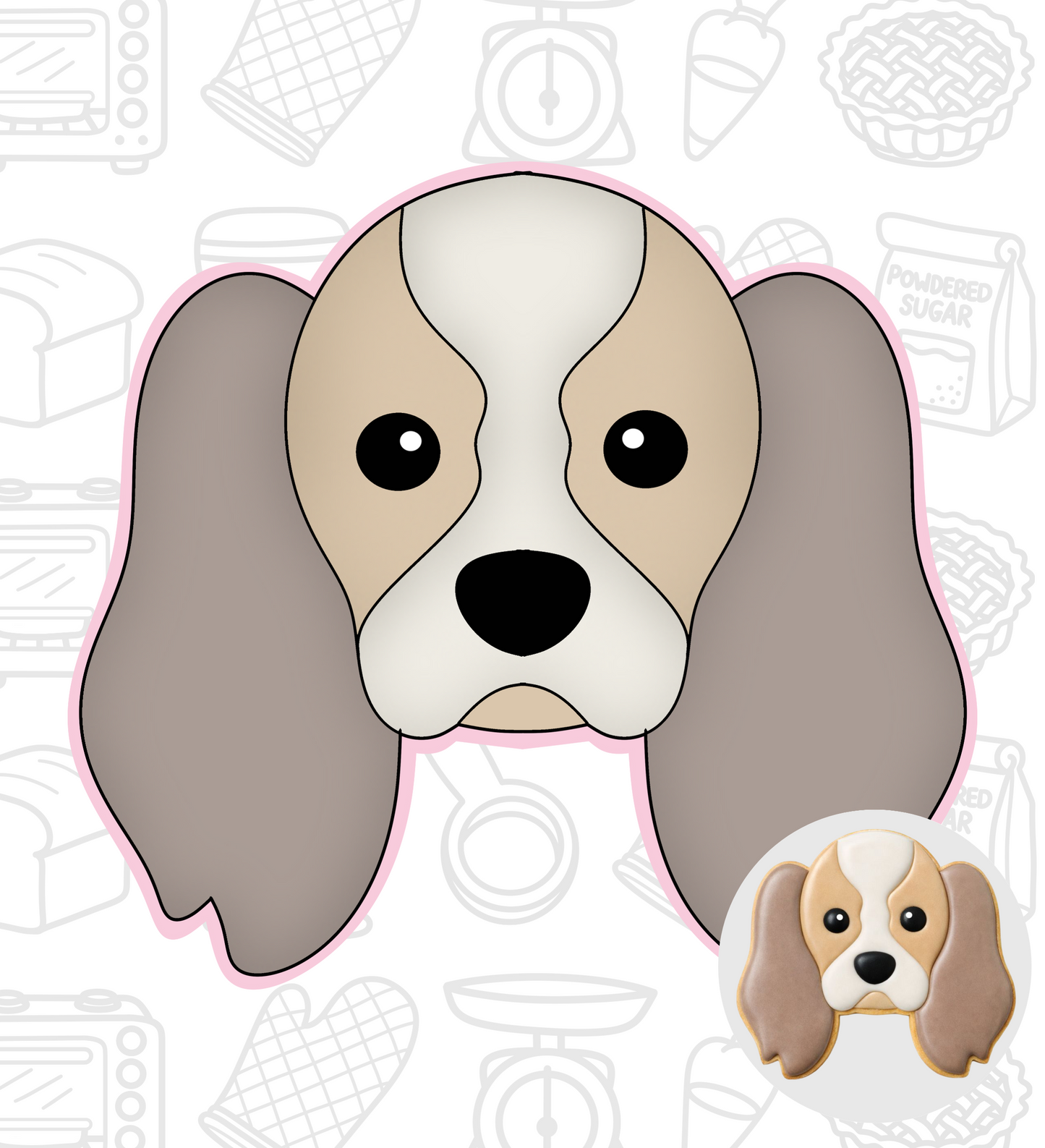 497. Dog Cookie Cutter (Cocker Spaniel)