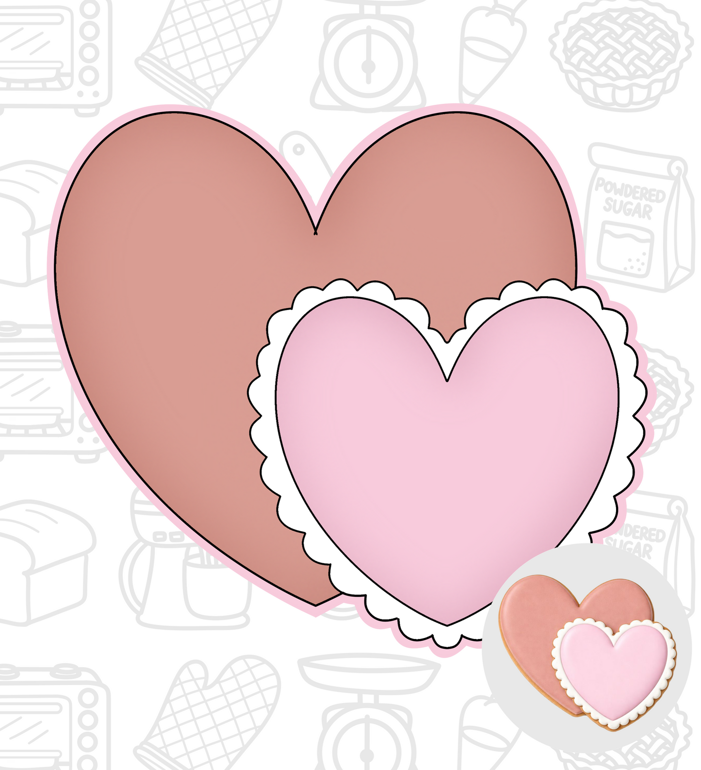 499. Heart Cookie Cutter