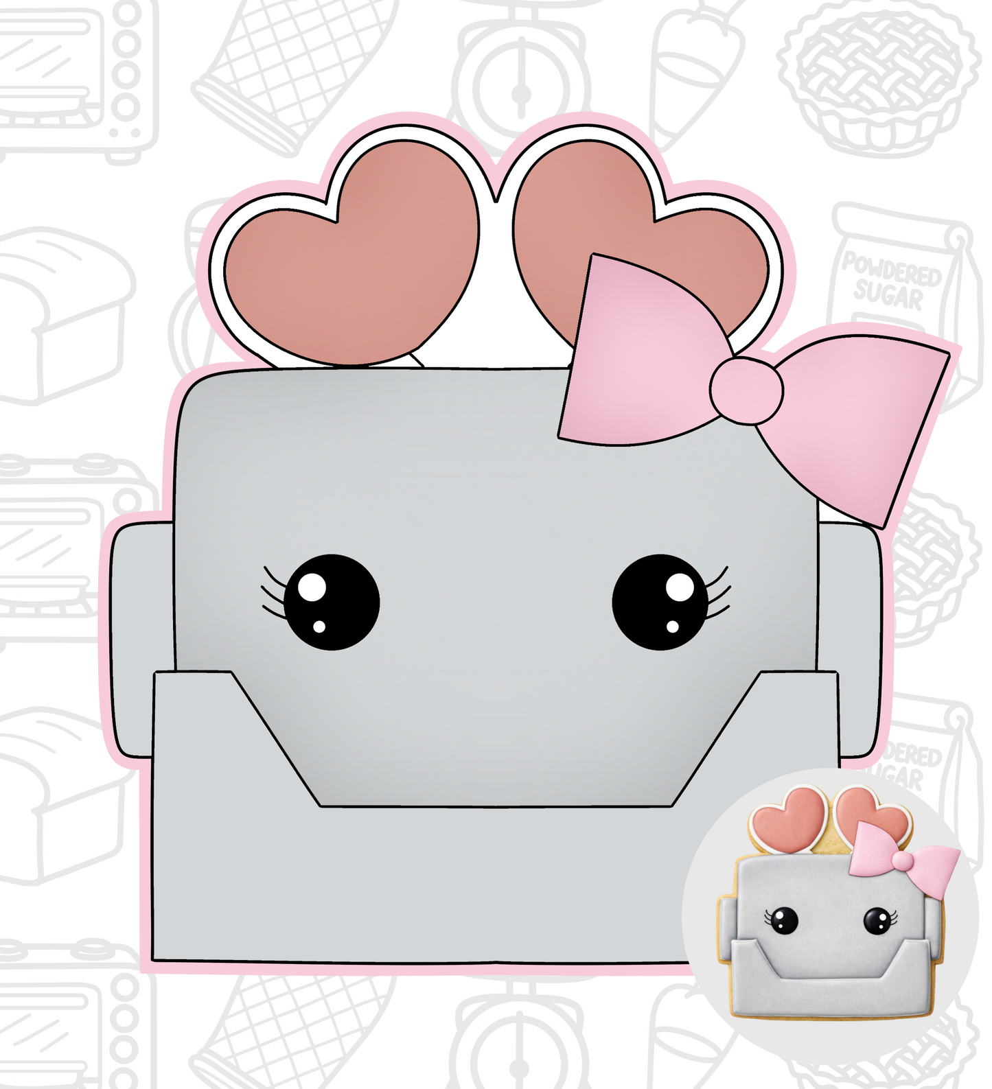 512. Robot (Girl) Cookie Cutter