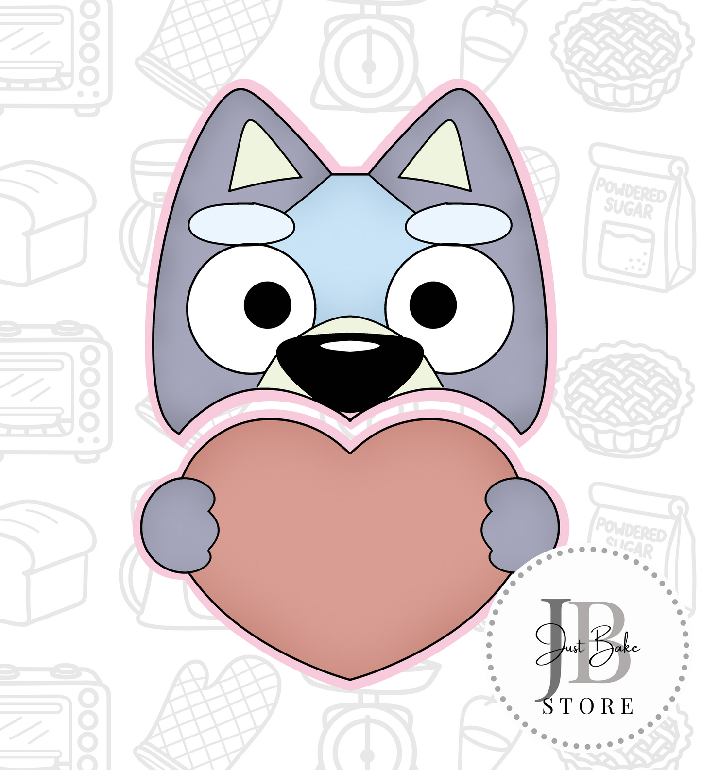 519. Bluey Cookie Cutter Set (Set of 2)