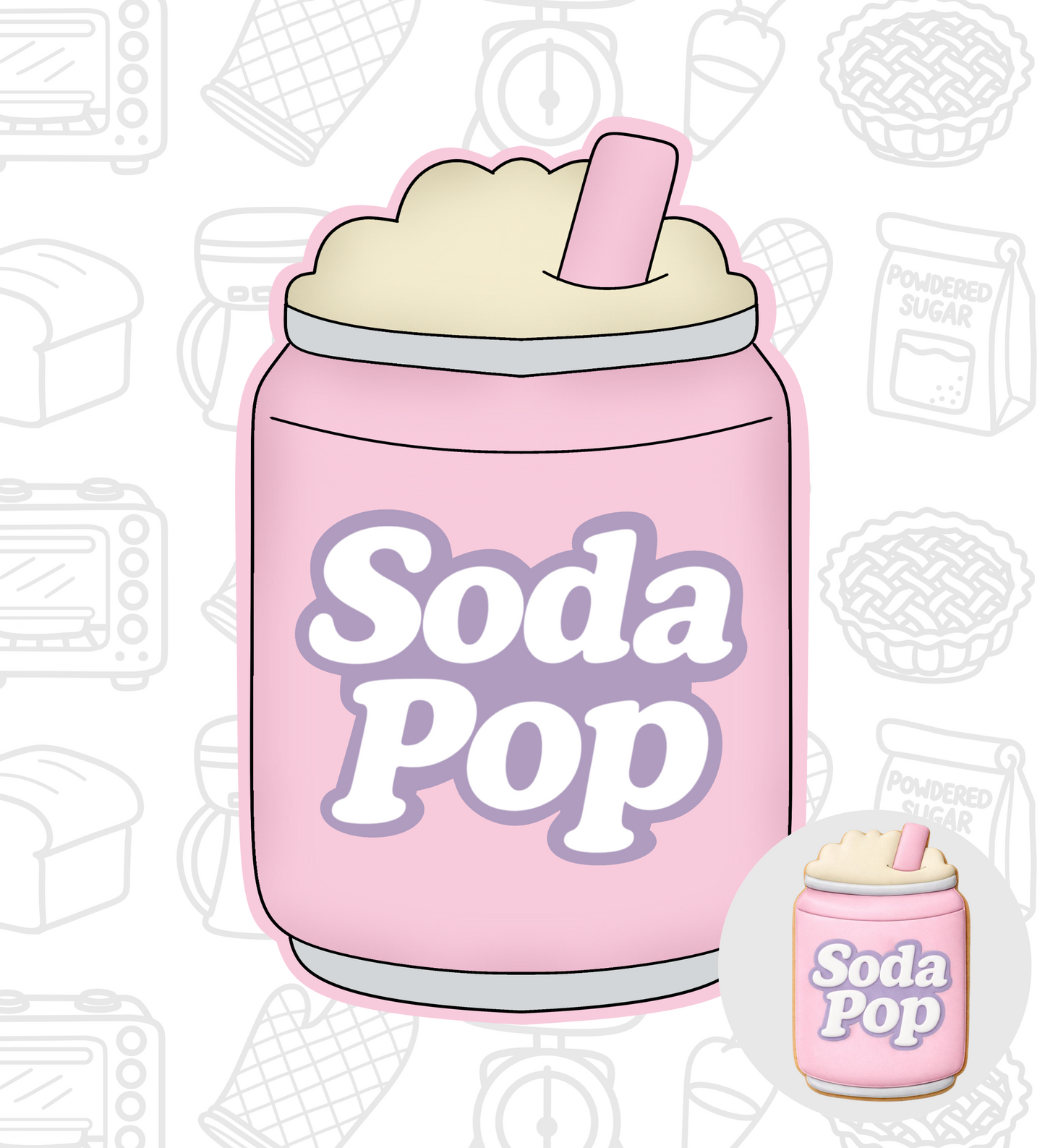 522. Soda Pop Can Cookie Cutter