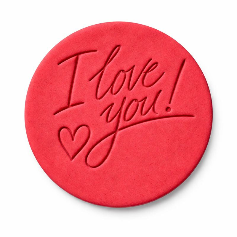 531. I Love You Fondant Stamp