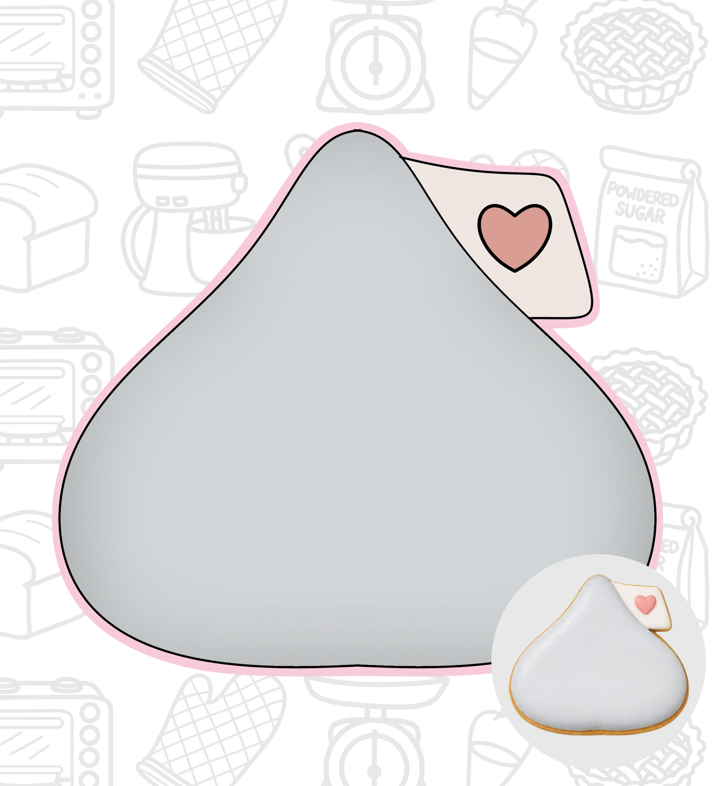 553. Hershey's Kisses Cookie Cutter