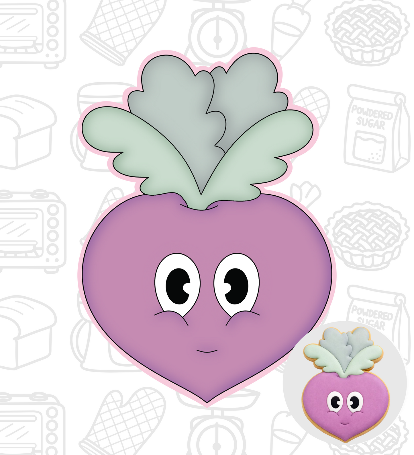 639. Beetroot Cookie Cutter