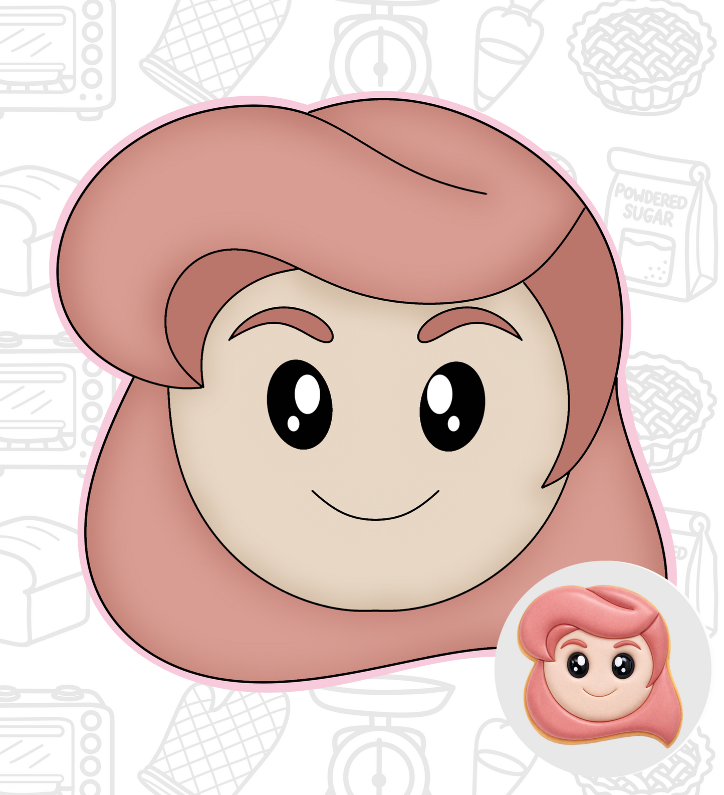 646. Little Mermaid Cookie Cutter
