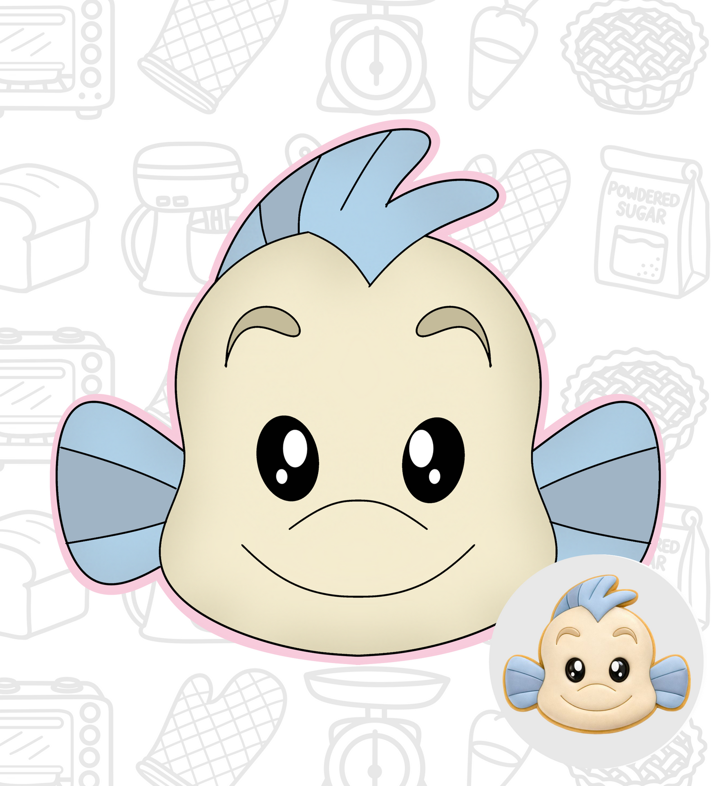 649. Little Mermaid Cookie Cutter