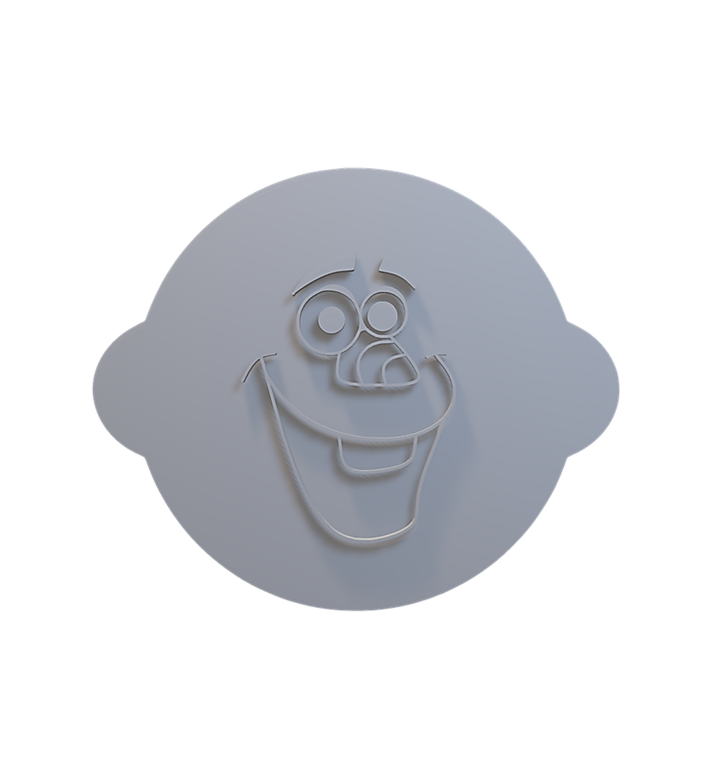 681. Frozen Olaf Fondant Stamp