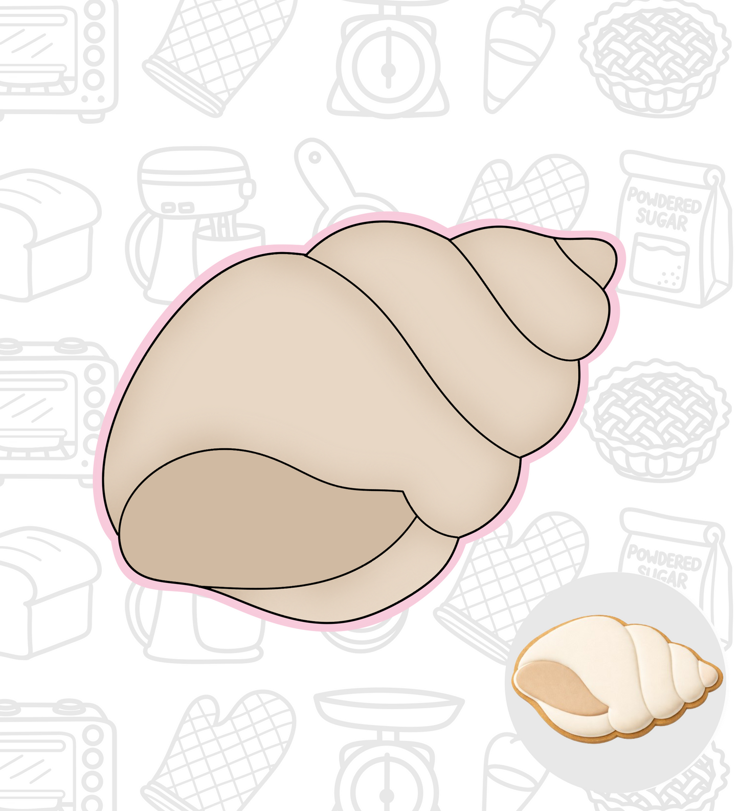 722. Shell Cookie Cutter