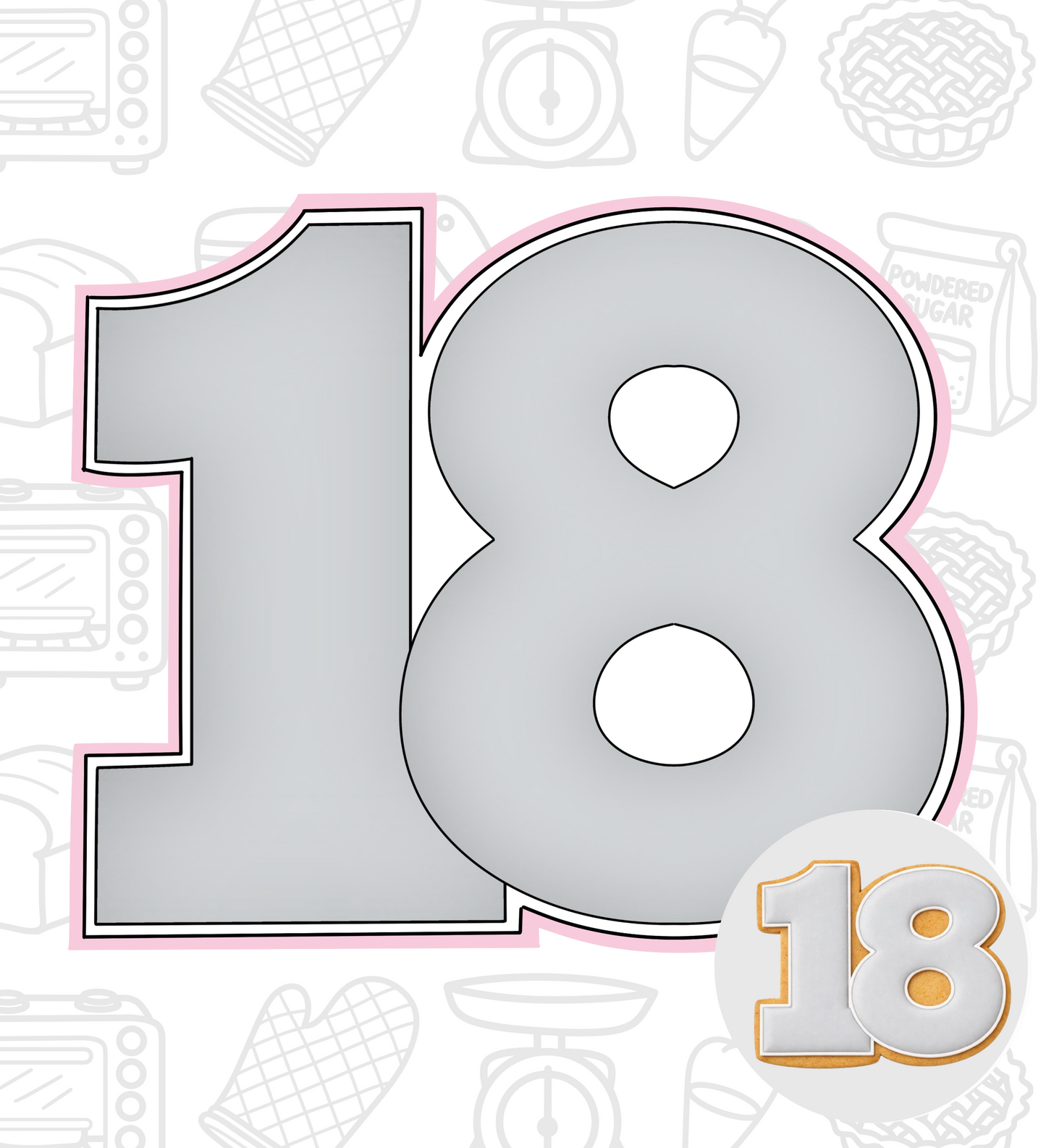 726. Eighteen Cookie Cutter