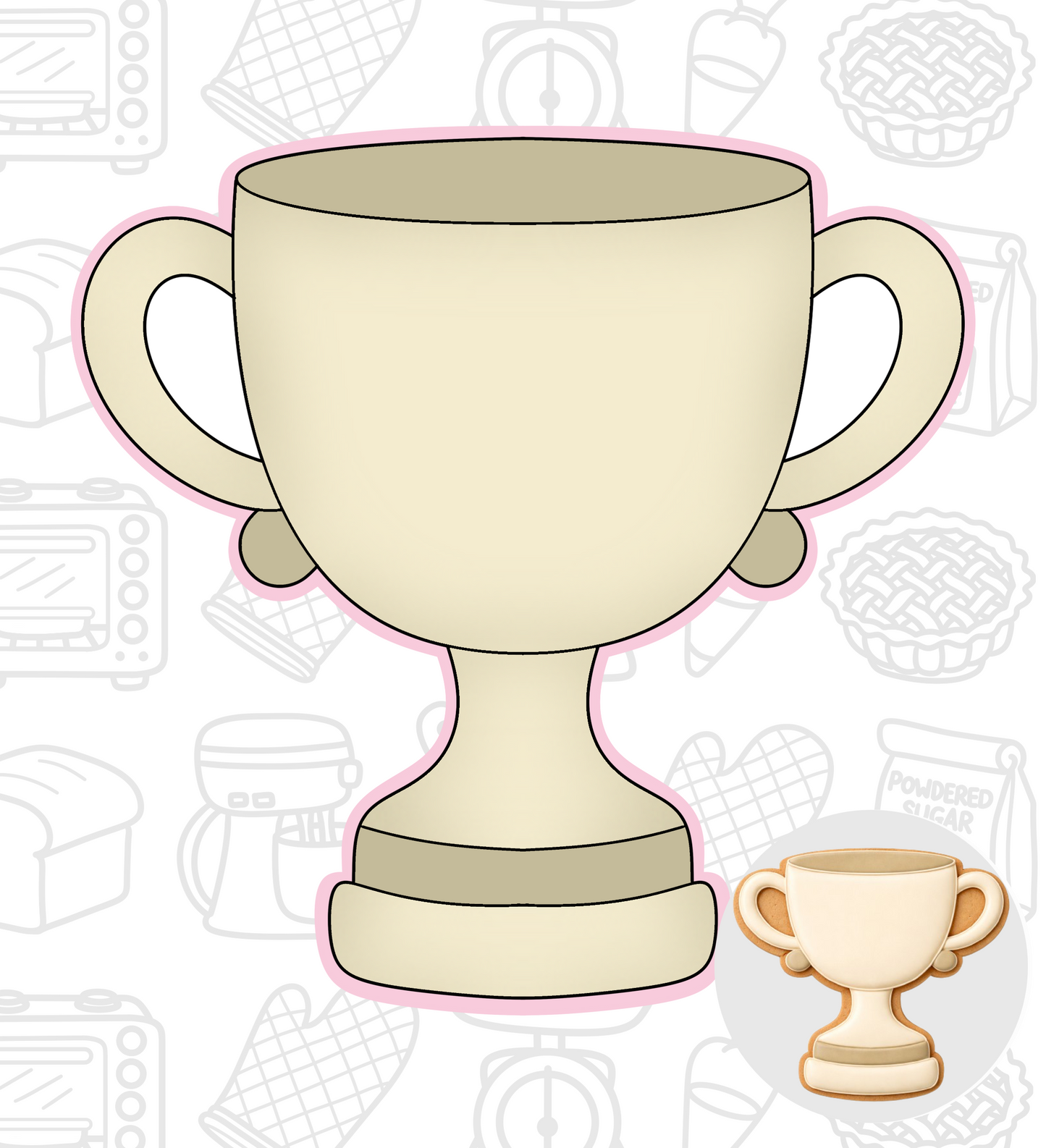 727. Trophy Cookie Cutter