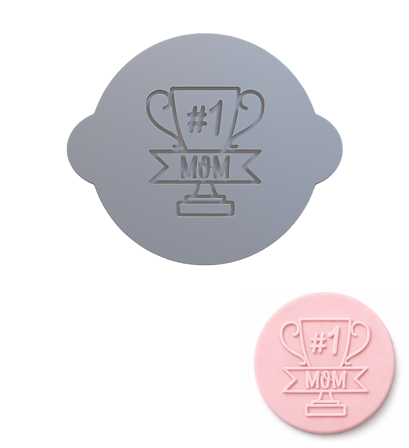 734. Trophy Fondant Debosser (3D Printed)