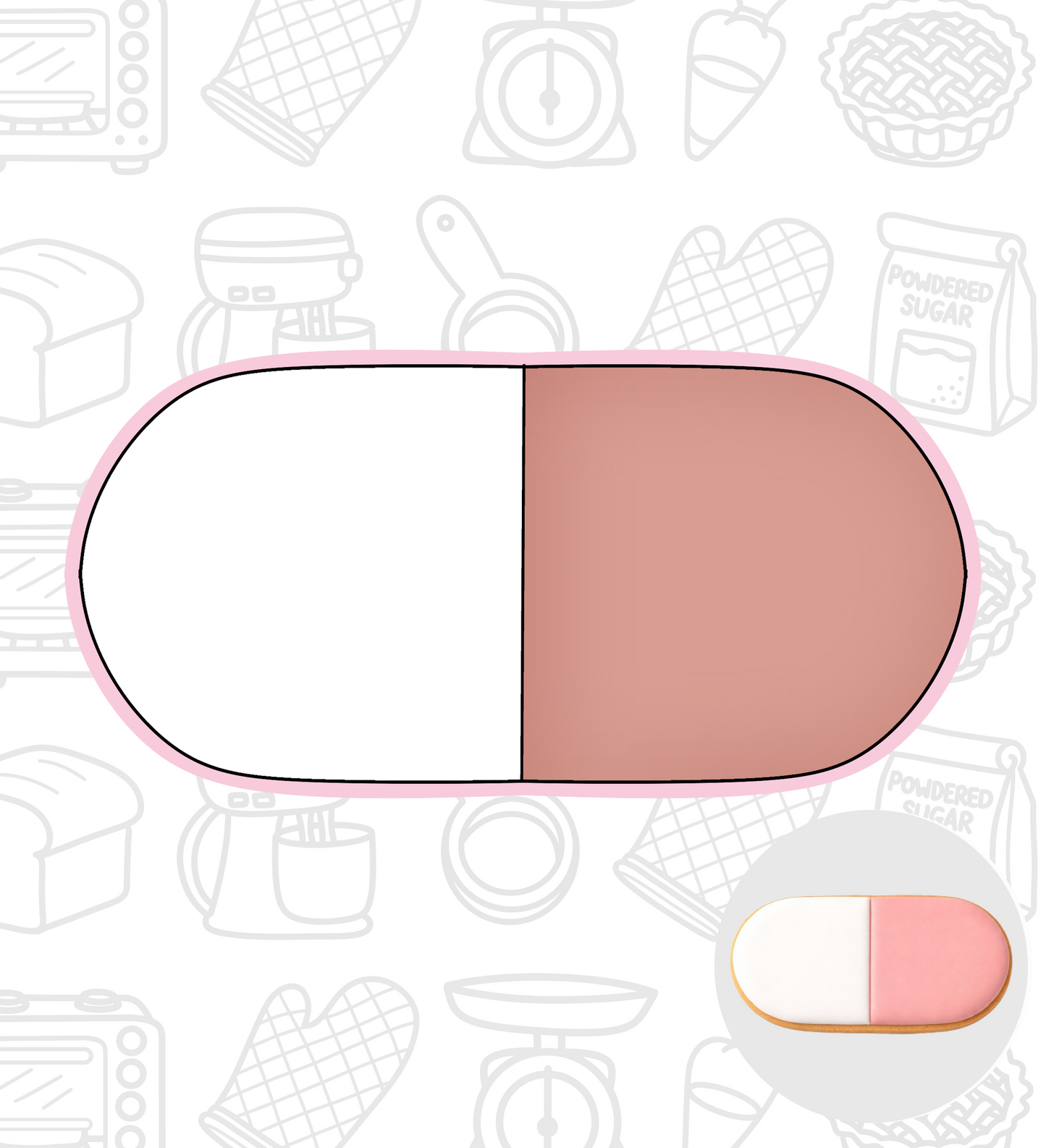 761. Capsule Cookie Cutter