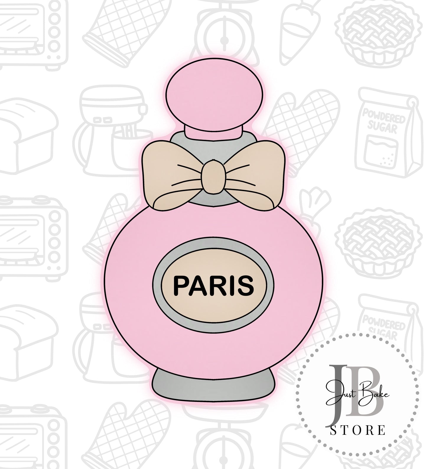 80. Perfume Bottle Cookie Cutter
