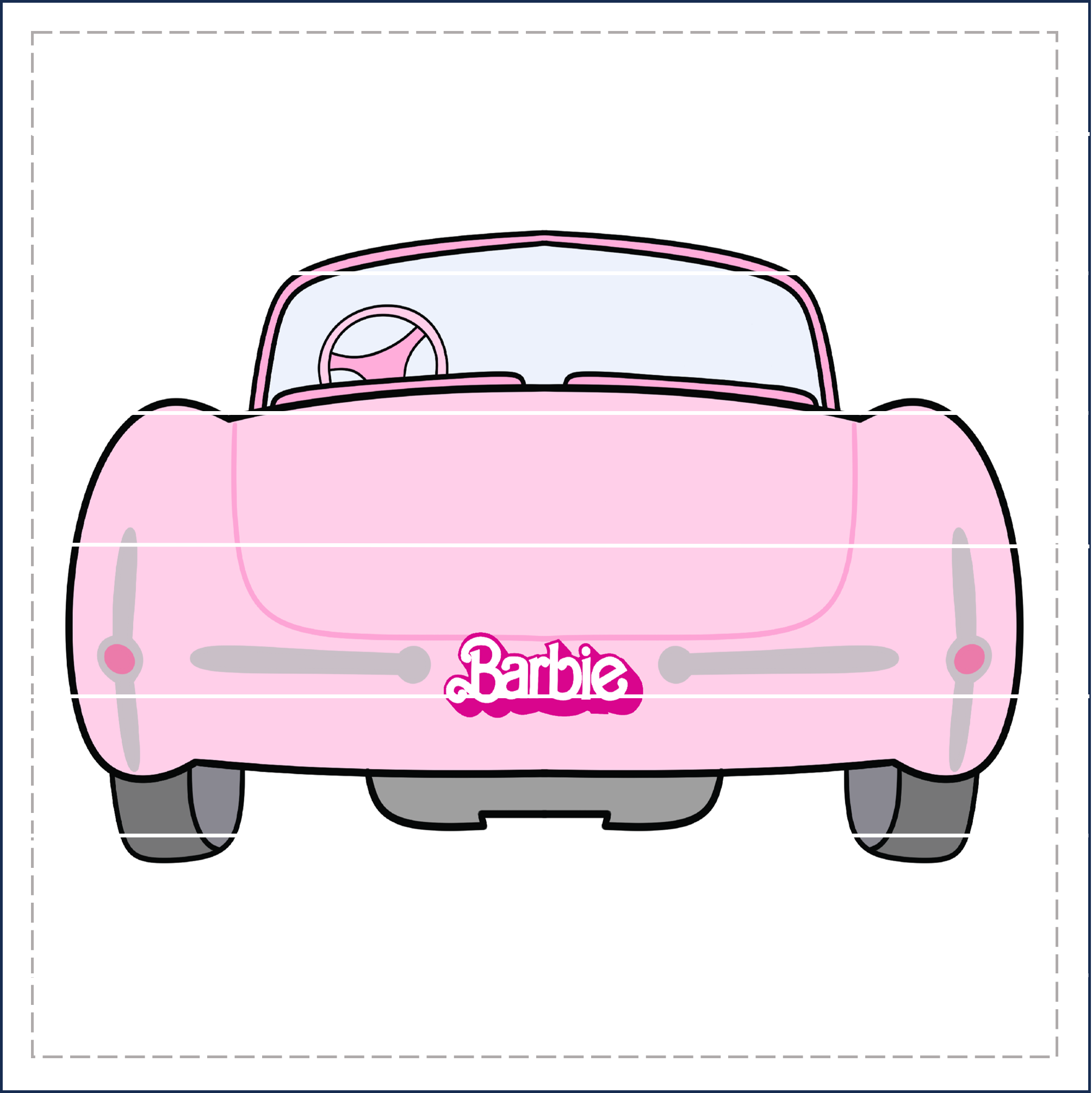 Barbie best sale car cartoon