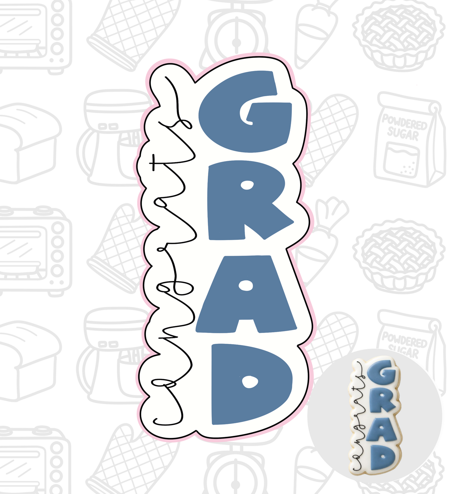 895. Congrats Grad Cookie Cutter