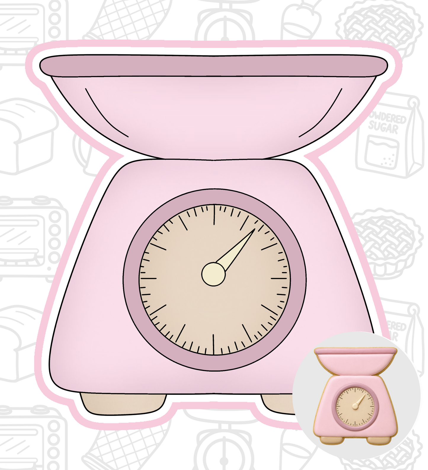 984. Baking Scale Cookie Cutter