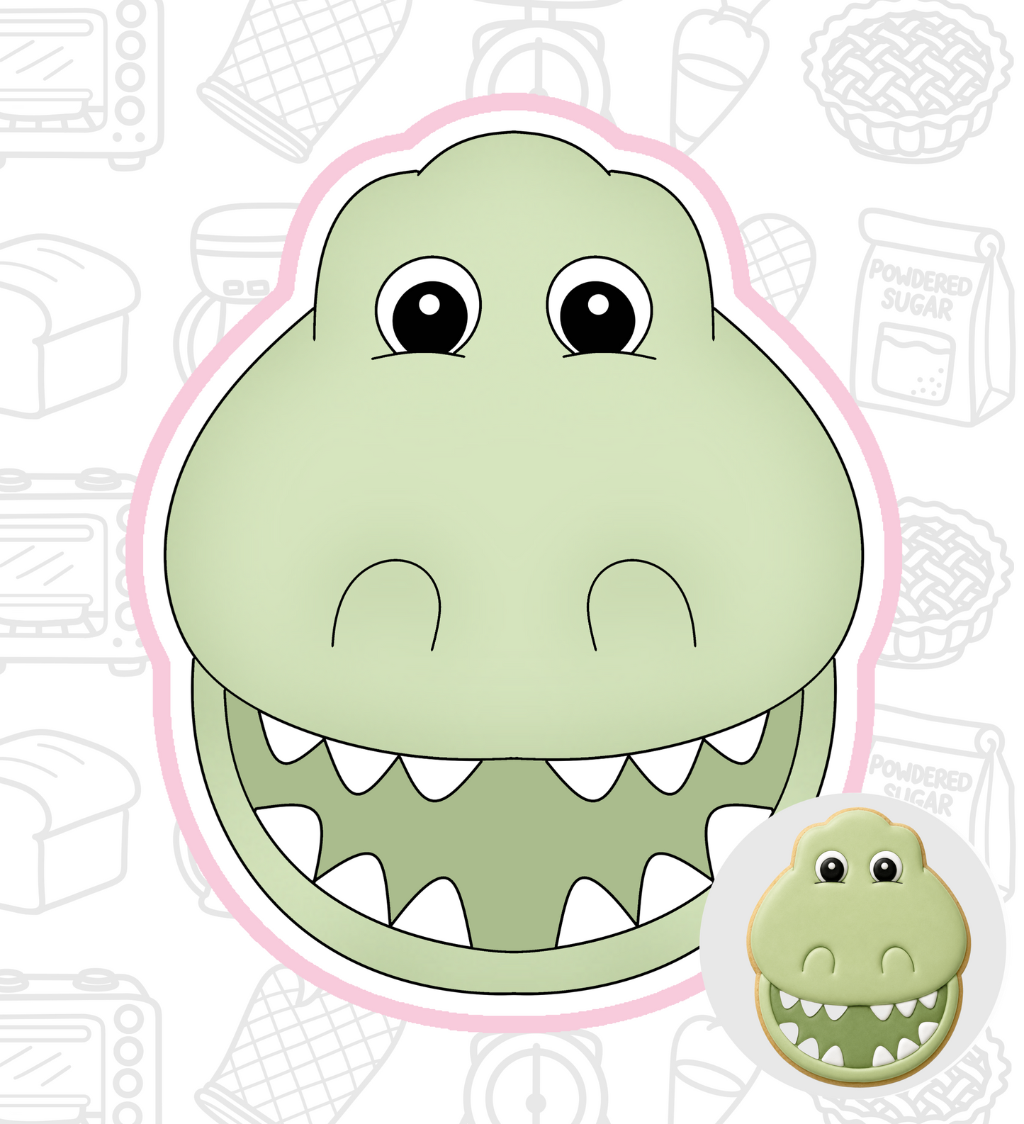 989. Toy Story (REX) Cookie Cutter