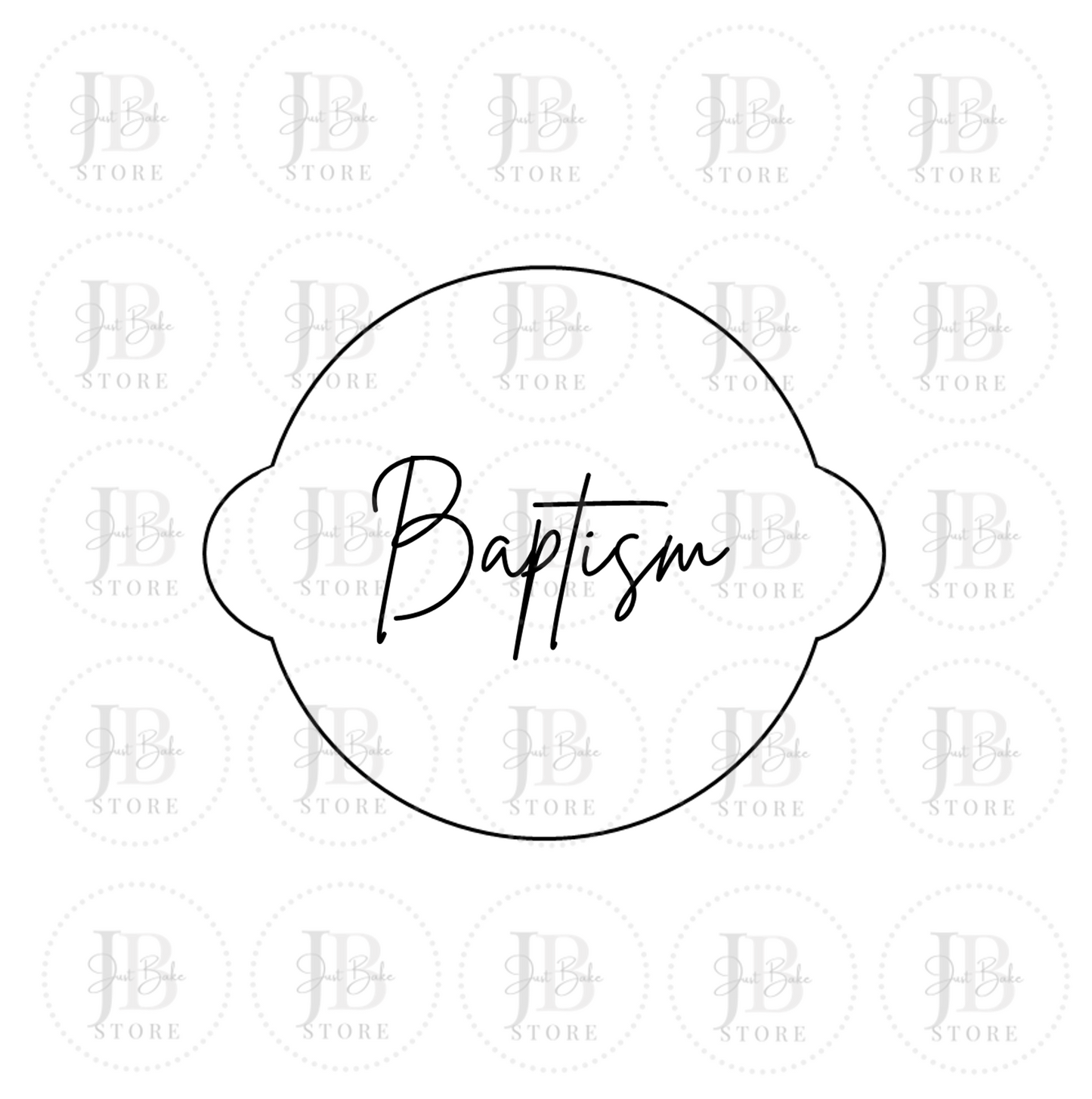 00200 - Baptism Fondant Stamp