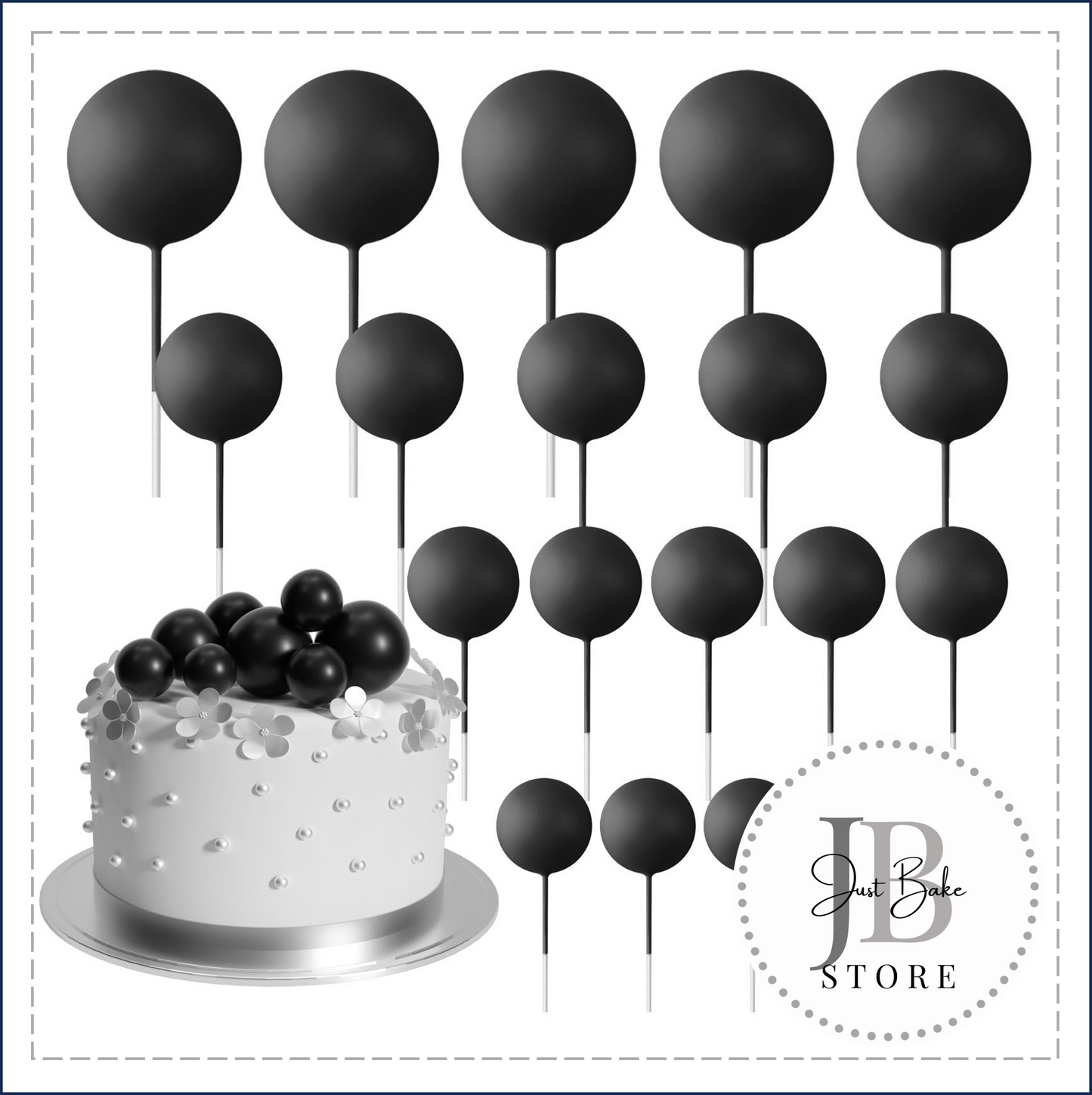 ACCESSORIES0002 - 20 PIECE BLACK BALLS